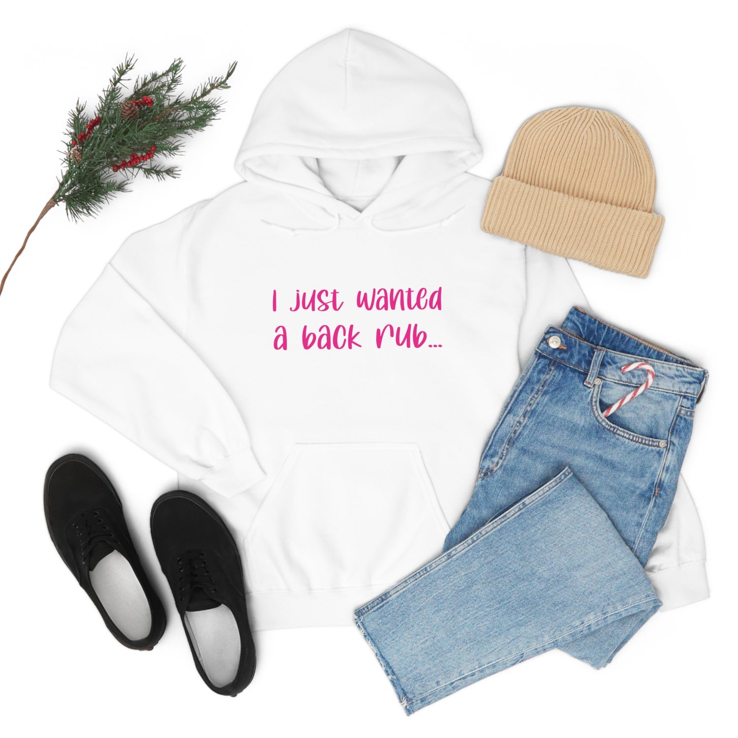 I Just Wanted A Back Rub - Unisex Heavy Blend™ Hooded Sweatshirt