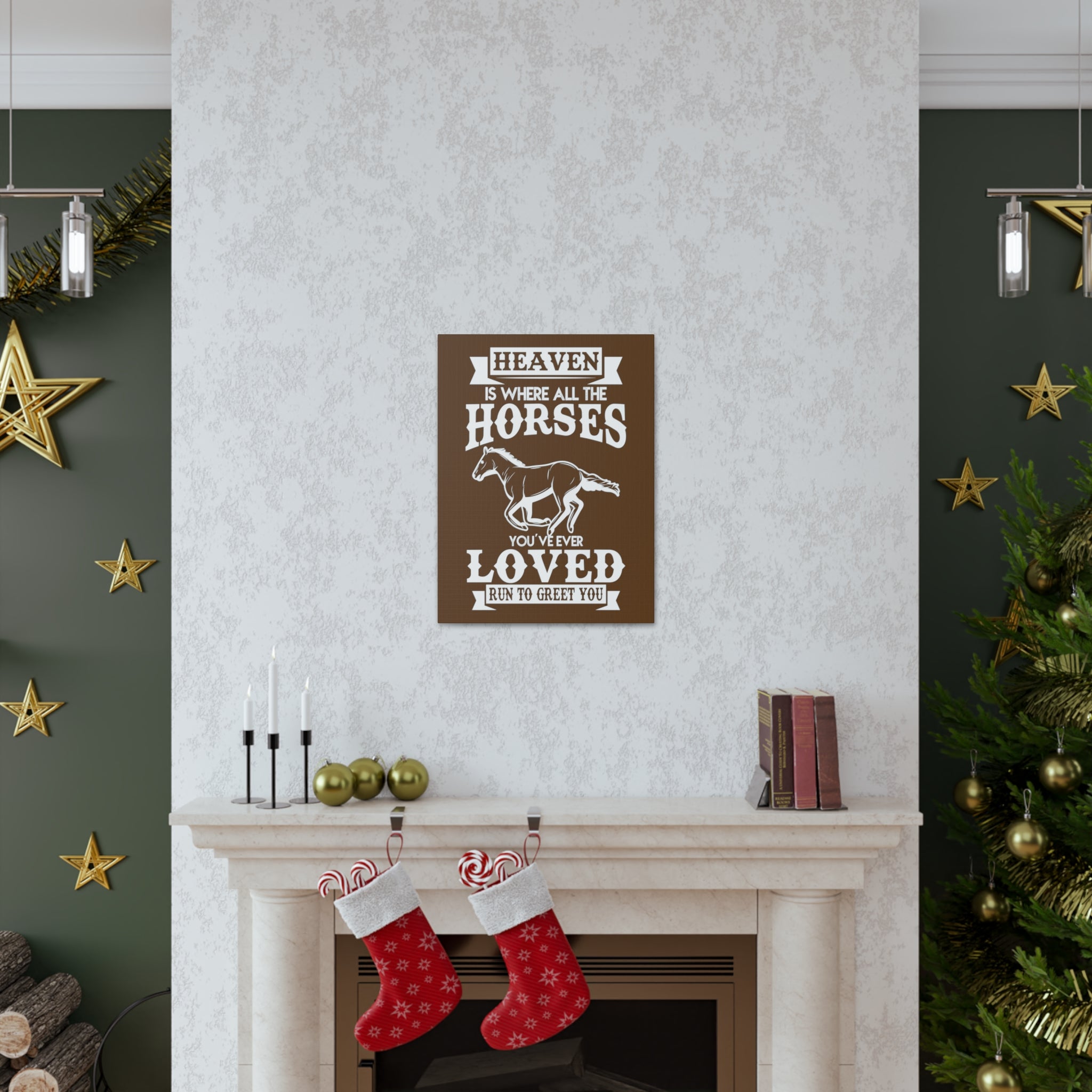 Heaven Is Where All The Horses You Have Ever Loved Join To Greet You - Canvass Print