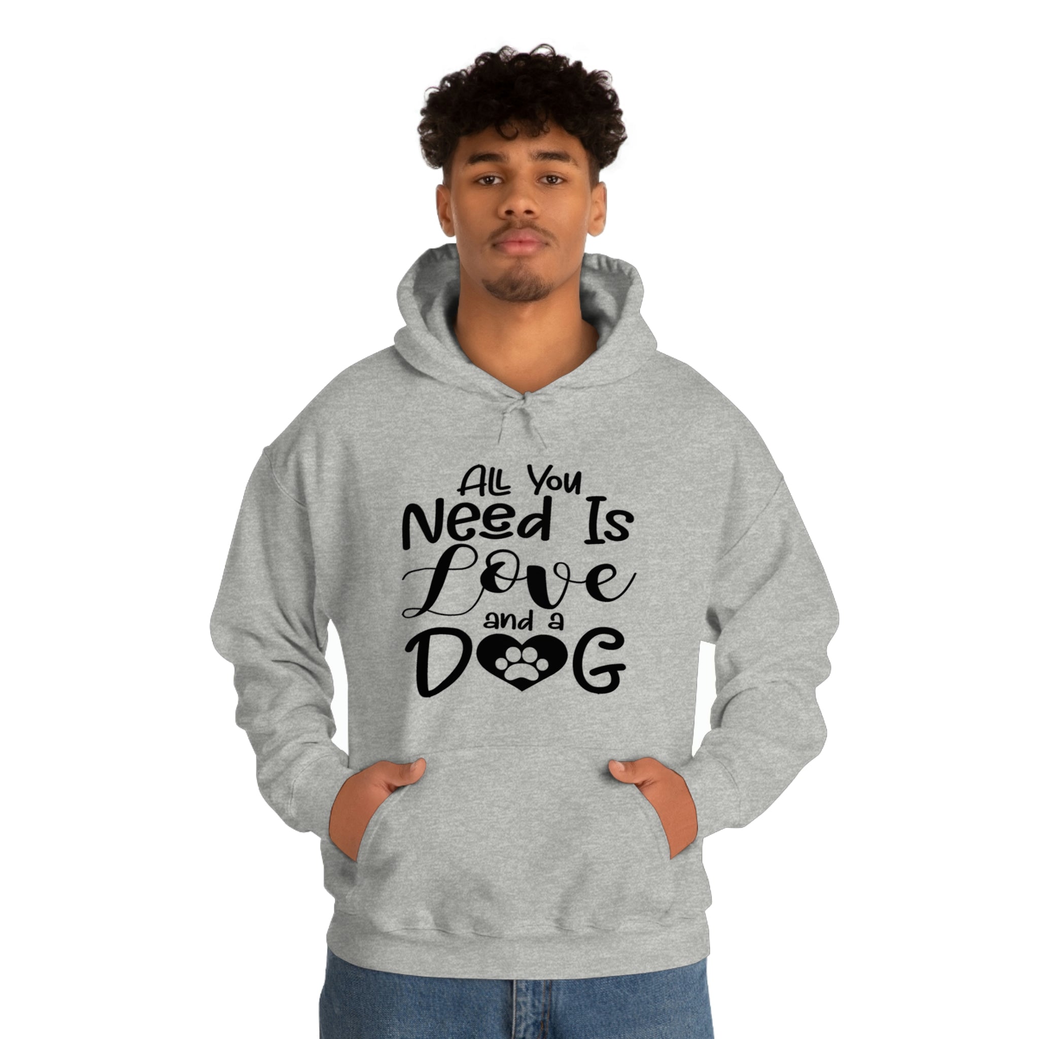 All You Need Is Love & A Dog - Unisex Heavy Blend™ Hooded Sweatshirt