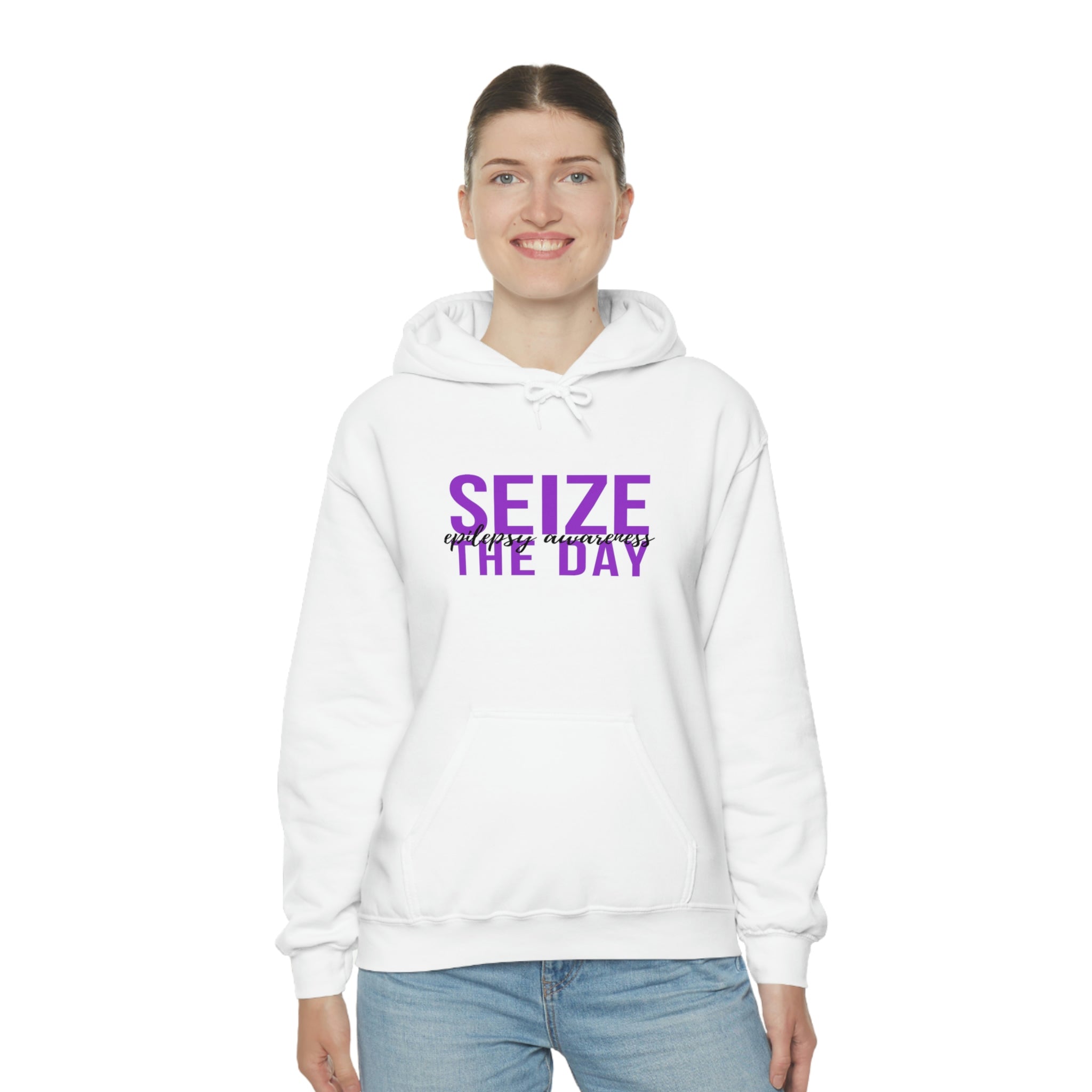 Seize The Day Epilepsy Awareness - Unisex Heavy Blend™ Hooded Sweatshirt