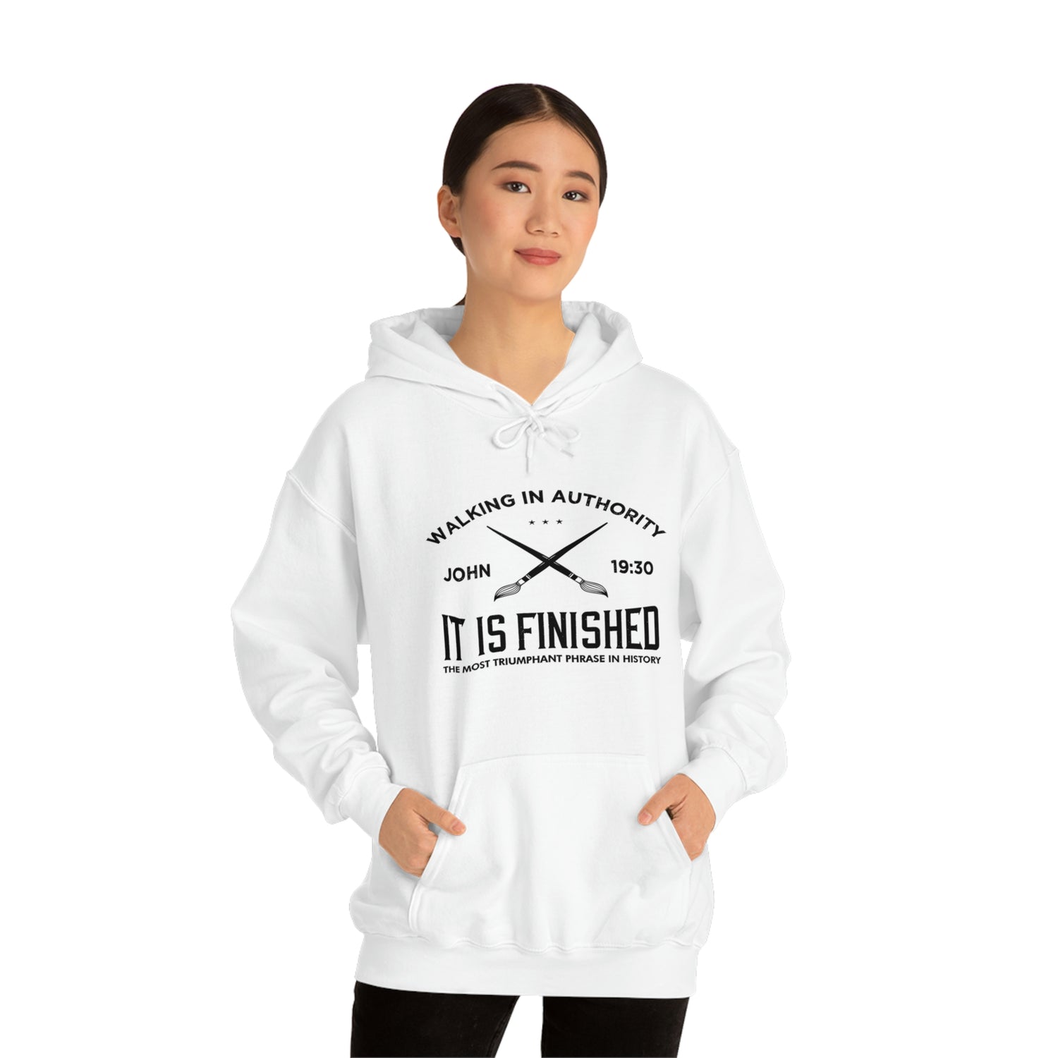 John 19:30 It Is Finished - Unisex Heavy Blend™ Hooded Sweatshirt