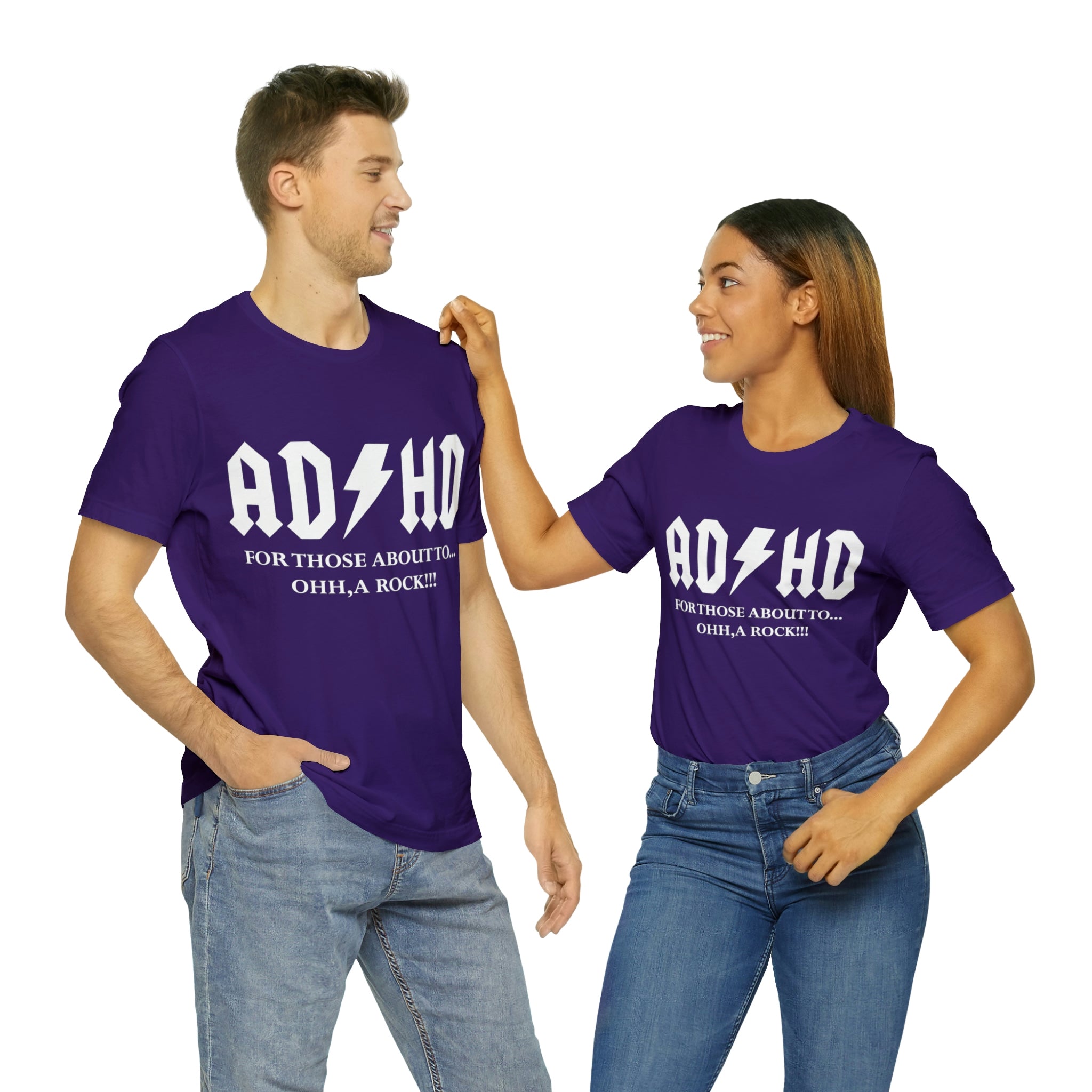 ADHD Look A Rock - Unisex Jersey Short Sleeve Tee