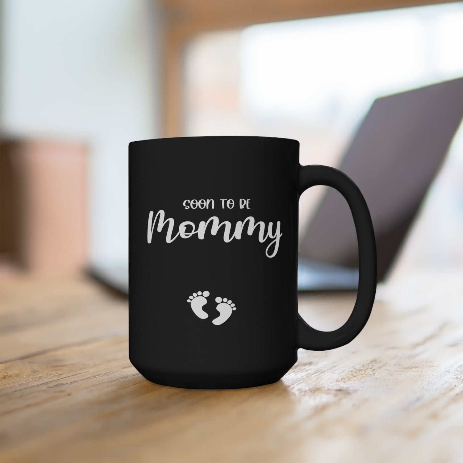 Soon To Be Mommy - Large 15oz Black Mug