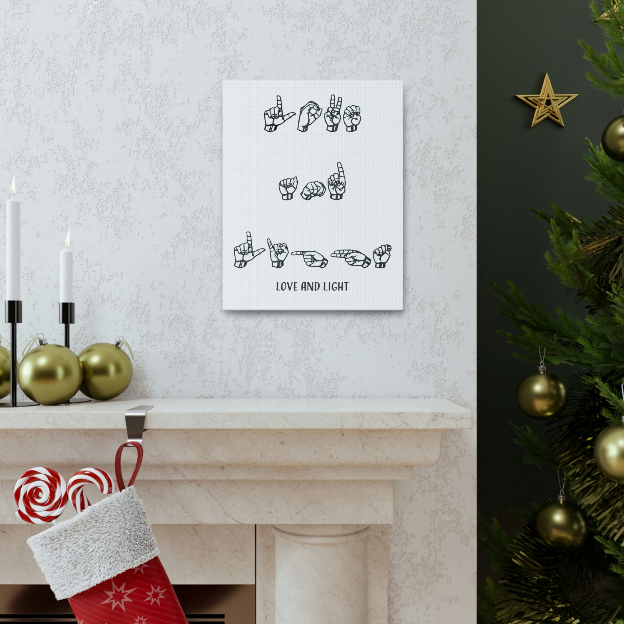 ASL - Love & Light - Canvass Print