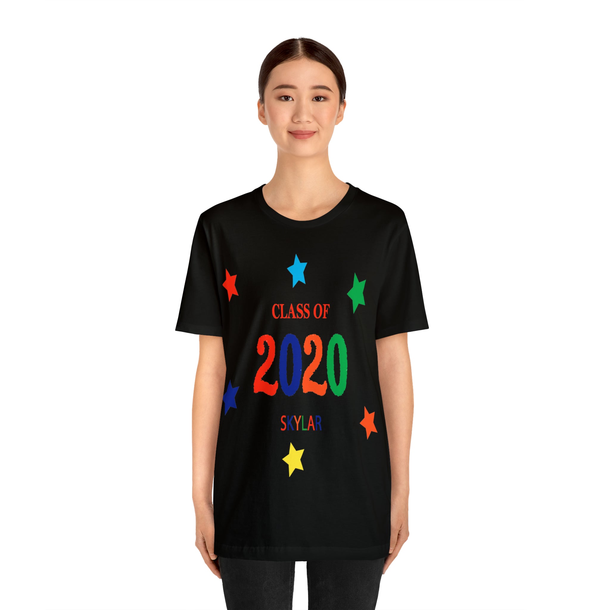 Customizable Class of Year & Name - Unisex Jersey Short Sleeve Tee
