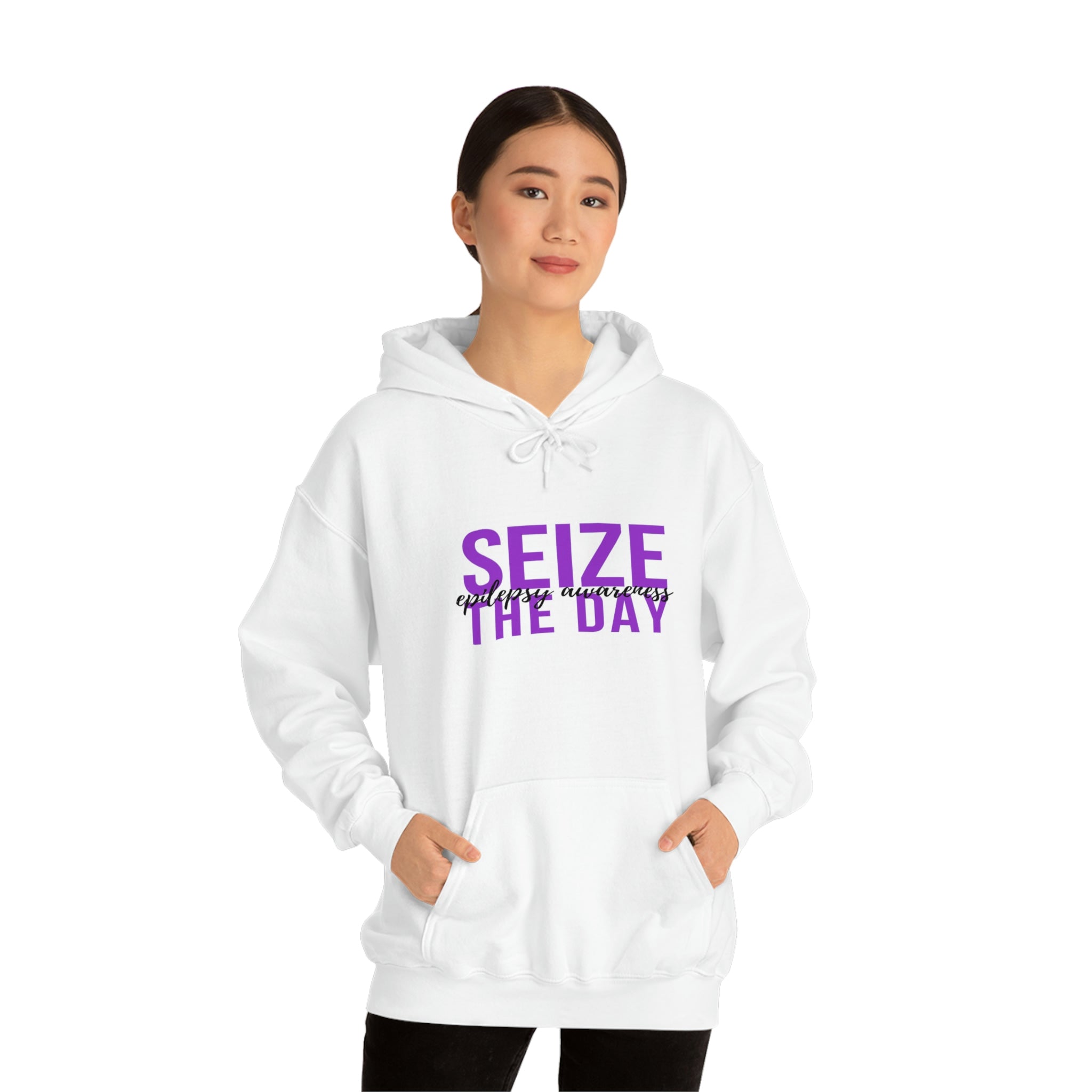 Seize The Day Epilepsy Awareness - Unisex Heavy Blend™ Hooded Sweatshirt