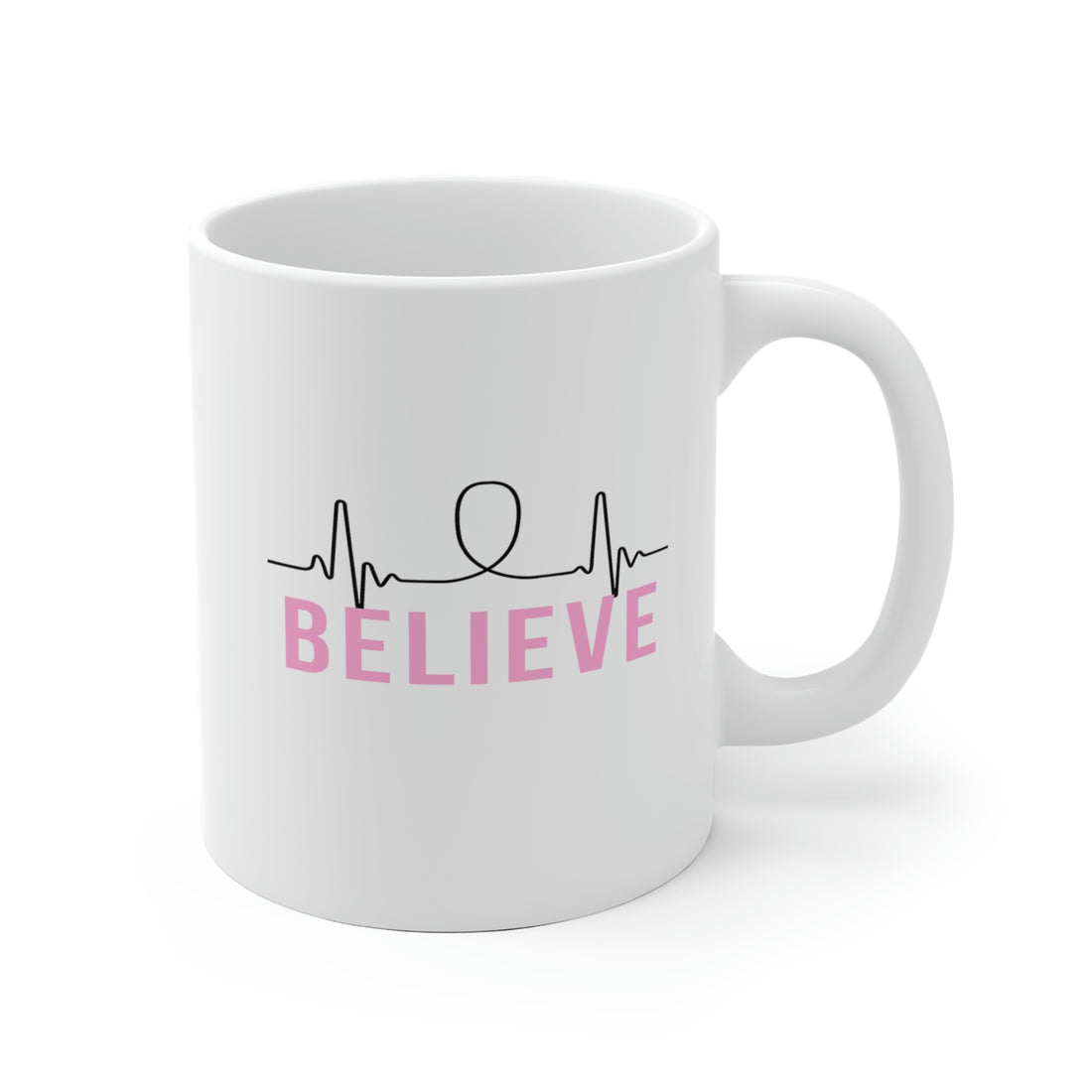 Believe - White Ceramic Mug 2 sizes Available