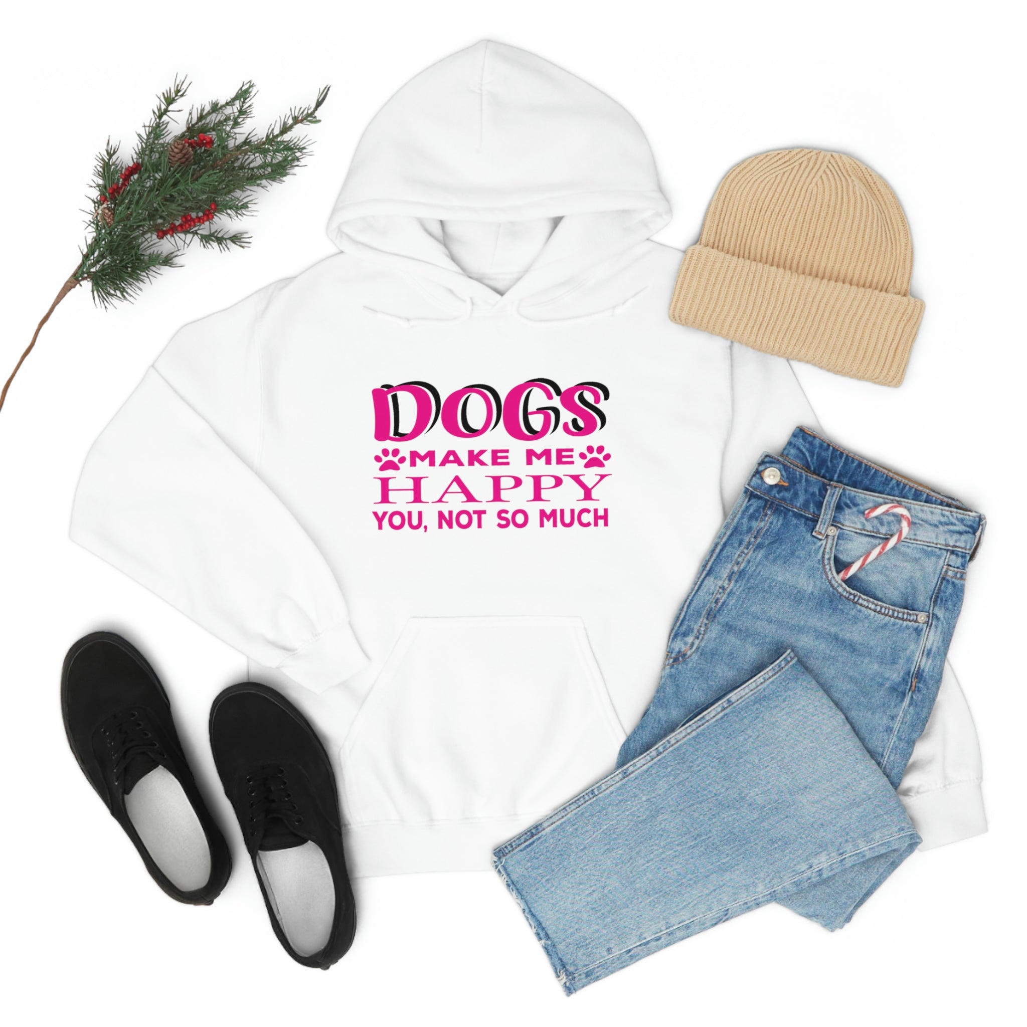 Dogs Make Me Happy You Not So Much - Unisex Heavy Blend™ Hooded Sweatshirt