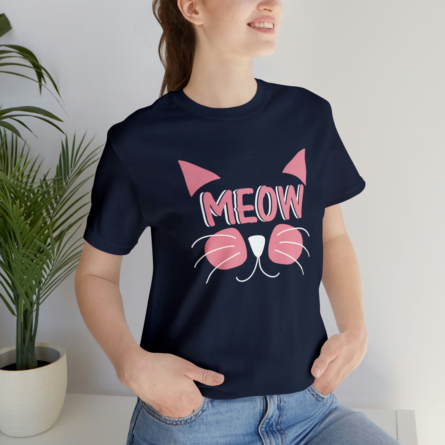 Meow - Unisex Jersey Short Sleeve Tee