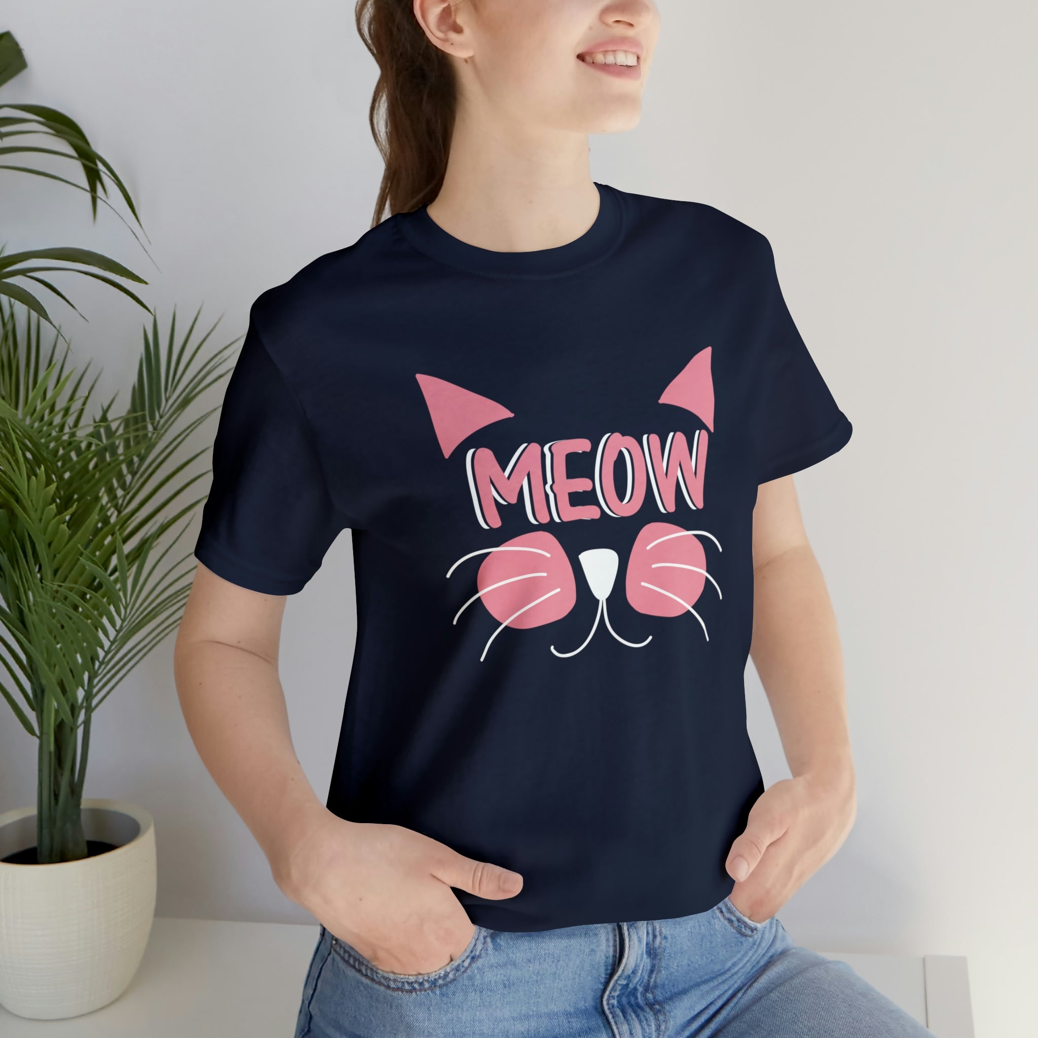 Meow - Unisex Jersey Short Sleeve Tee