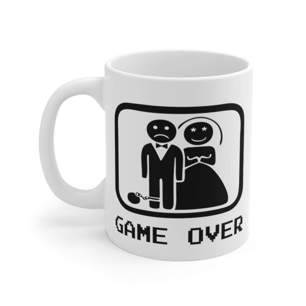 Game Over - White Ceramic Mug 2 sizes Available
