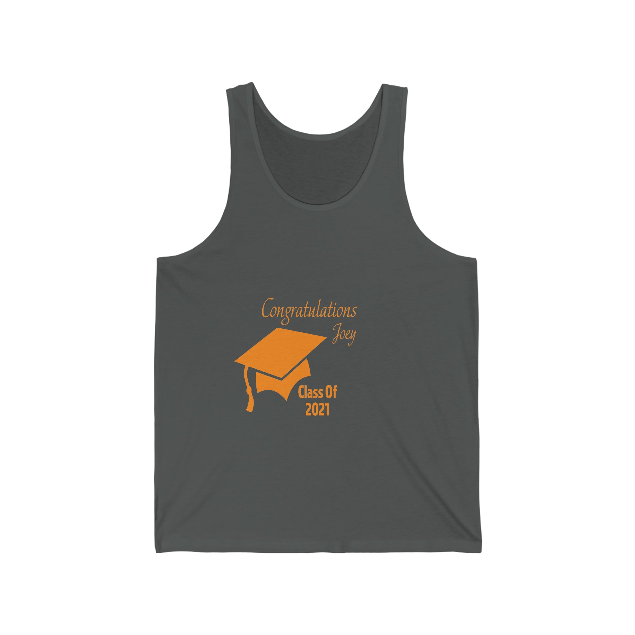 Congratulations With Year & Name Customizable - Unisex Jersey Tank Top