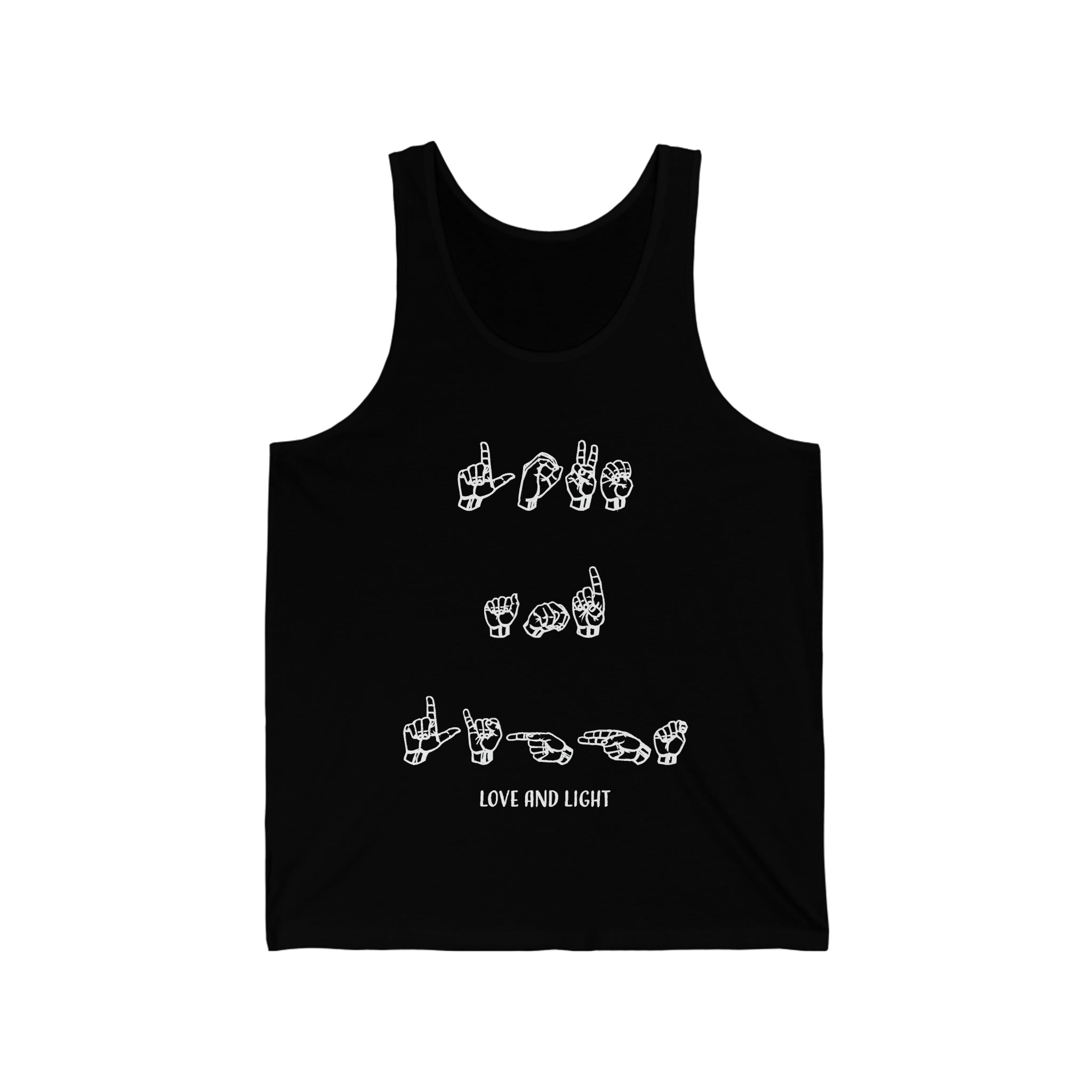 ASL - Love & Light - Unisex Jersey Tank Top