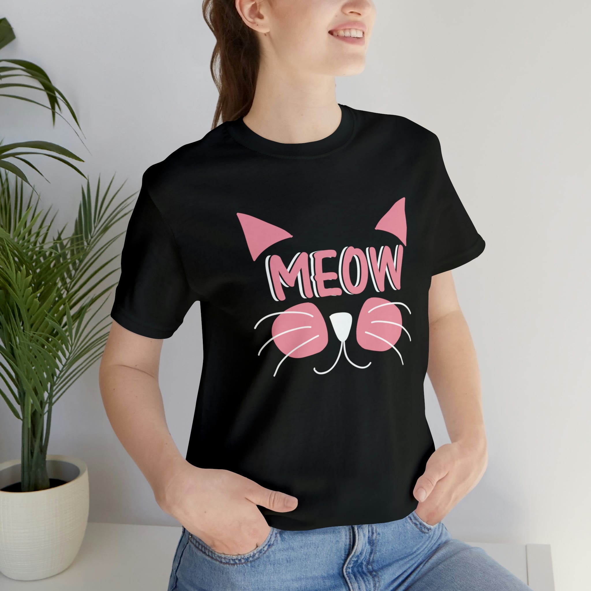 Meow - Unisex Jersey Short Sleeve Tee