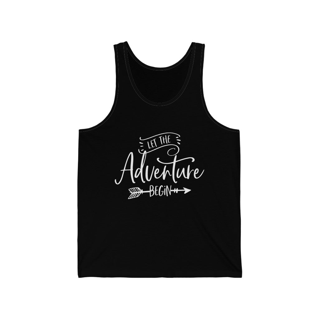 Let The Adventure Begin - Unisex Jersey Tank Top