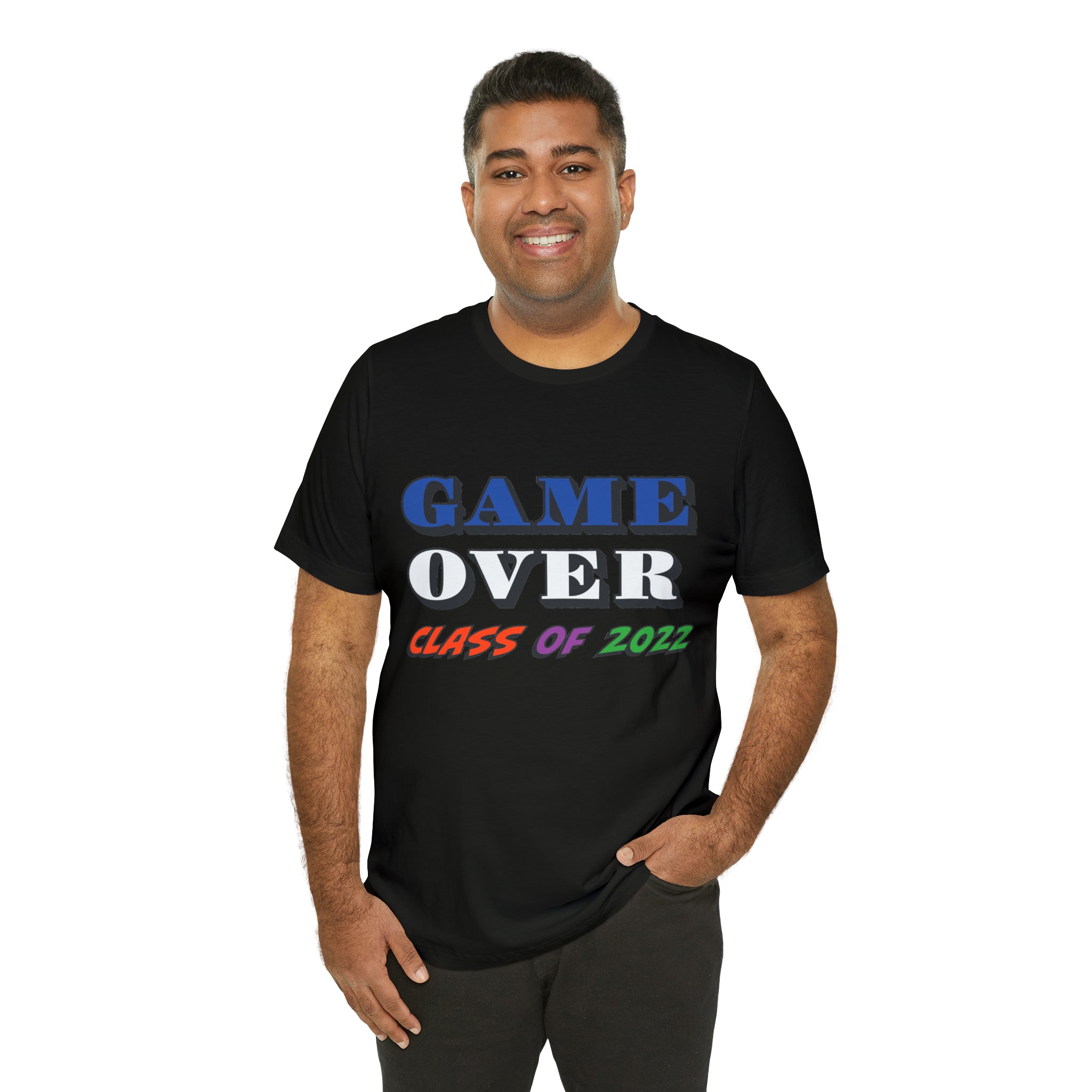 Game Over With Class Year Customizable- Unisex Jersey Short Sleeve Tee