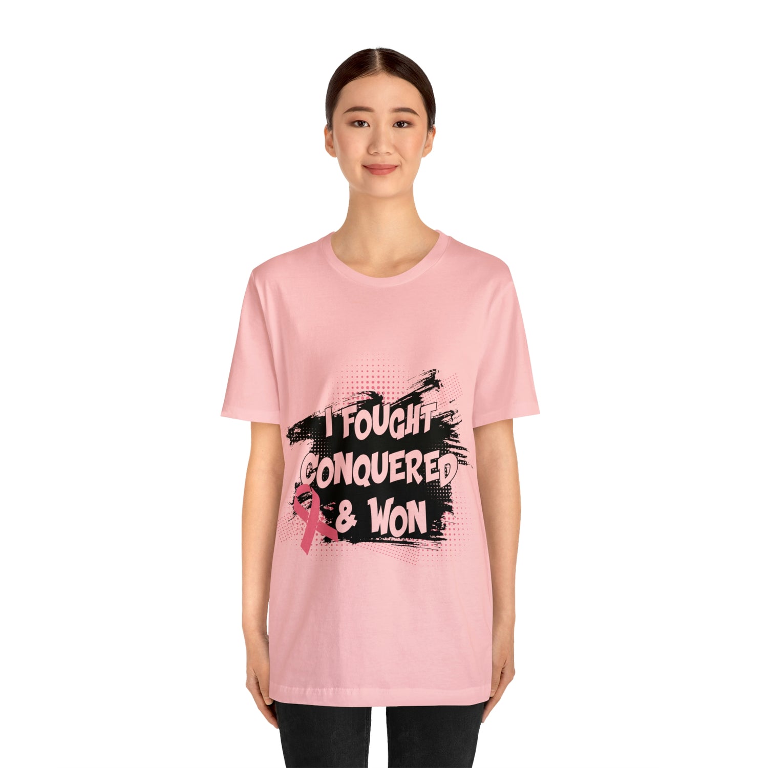 I Fought Conquered & Won - Unisex Jersey Short Sleeve Tee