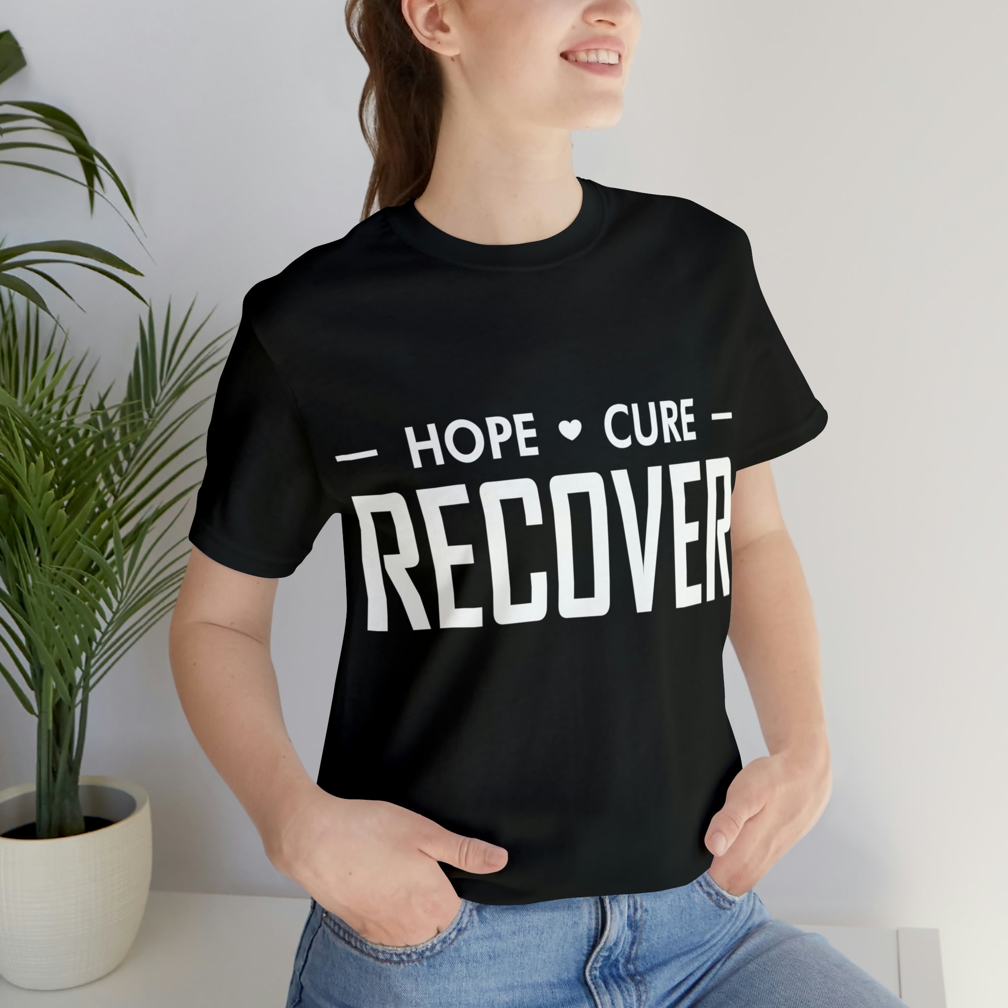 Hope Cure Recover - Unisex Jersey Short Sleeve Tee