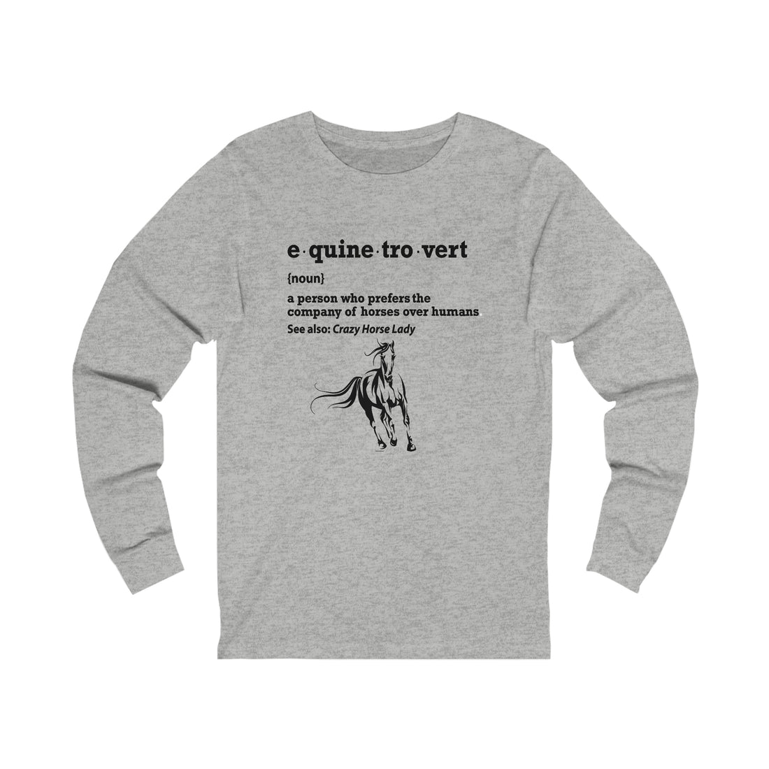 Equinetrovert Definition - Unisex Jersey Long Sleeve Tee