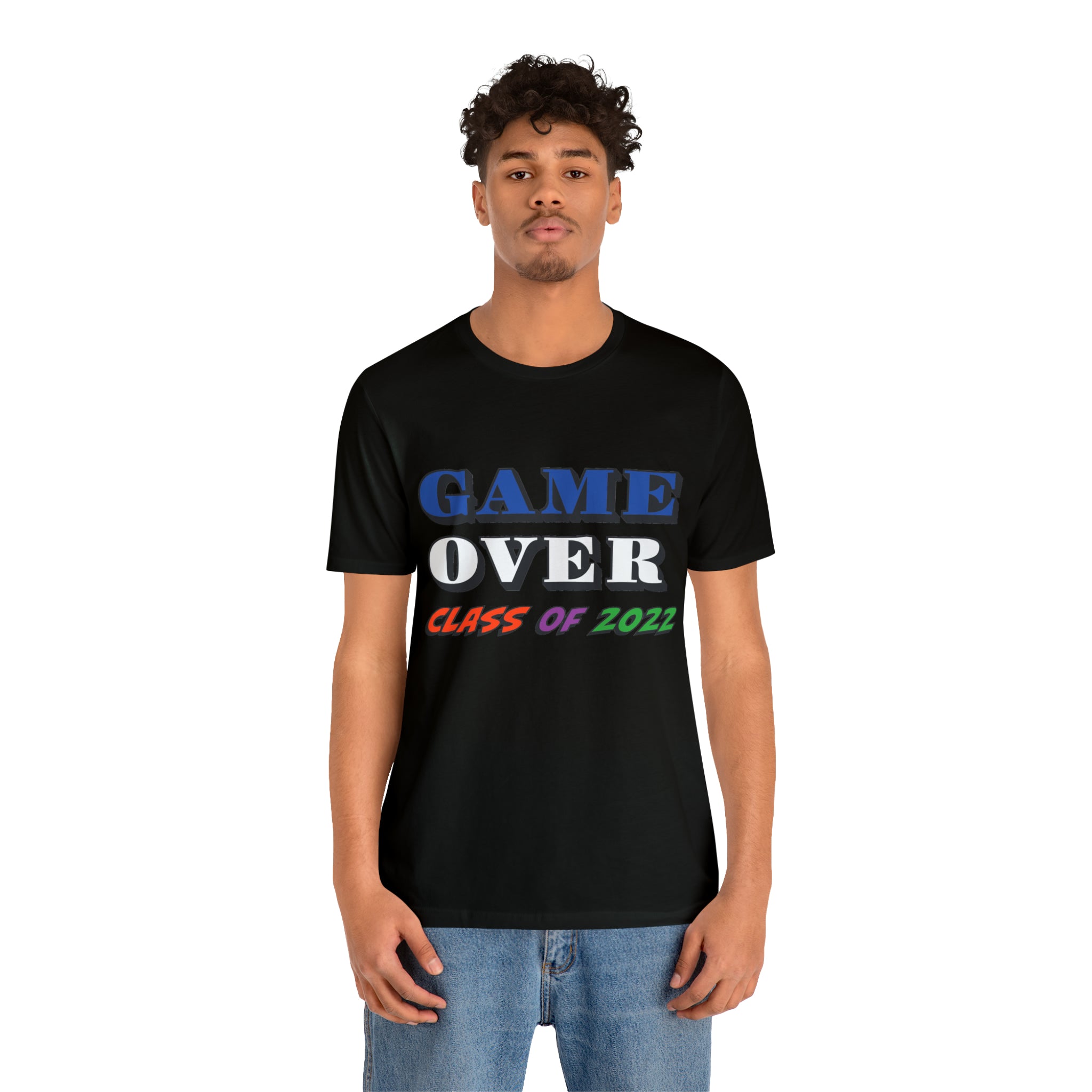 Game Over With Class Year Customizable- Unisex Jersey Short Sleeve Tee