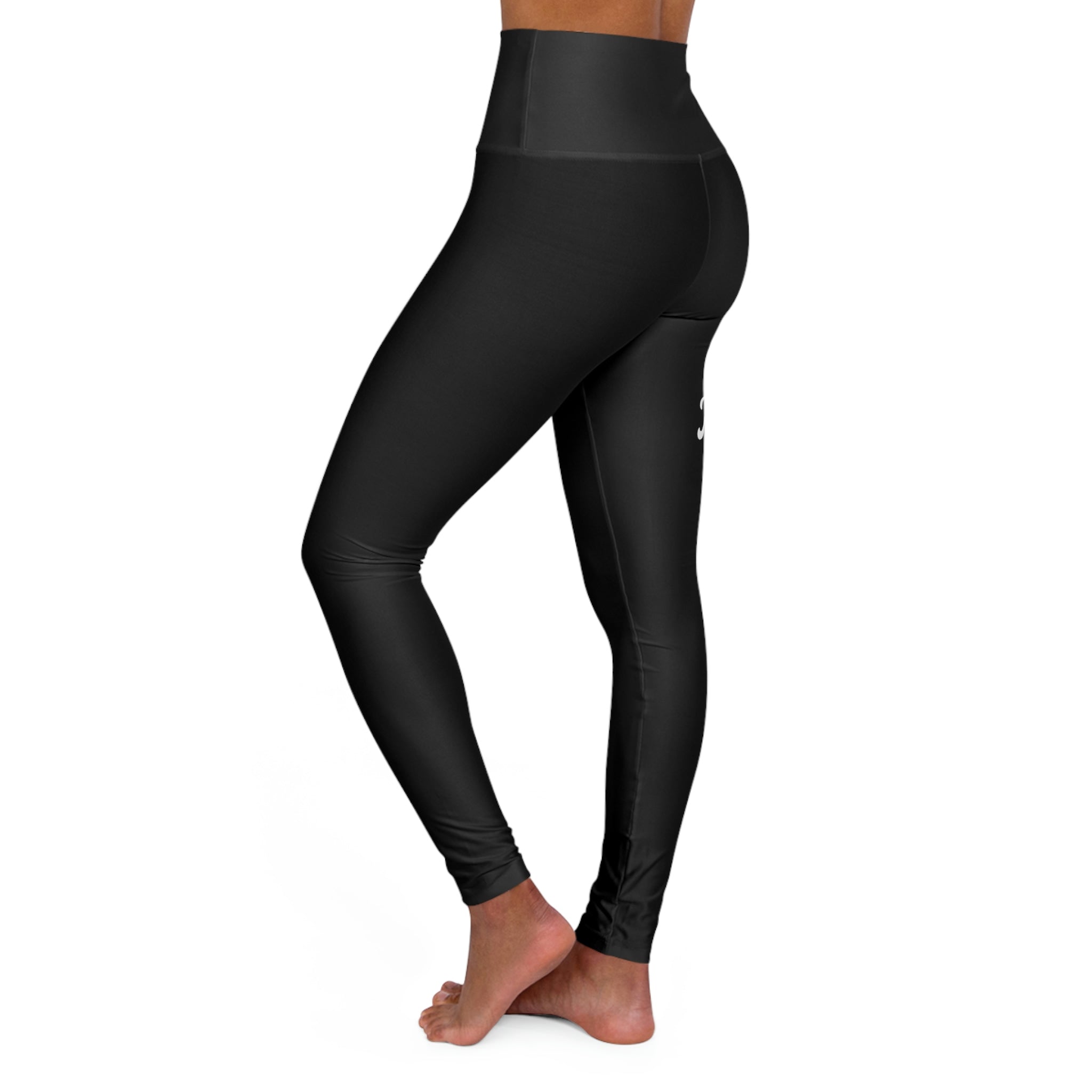 Keep On Keepin On - Black High Waisted Yoga Leggings