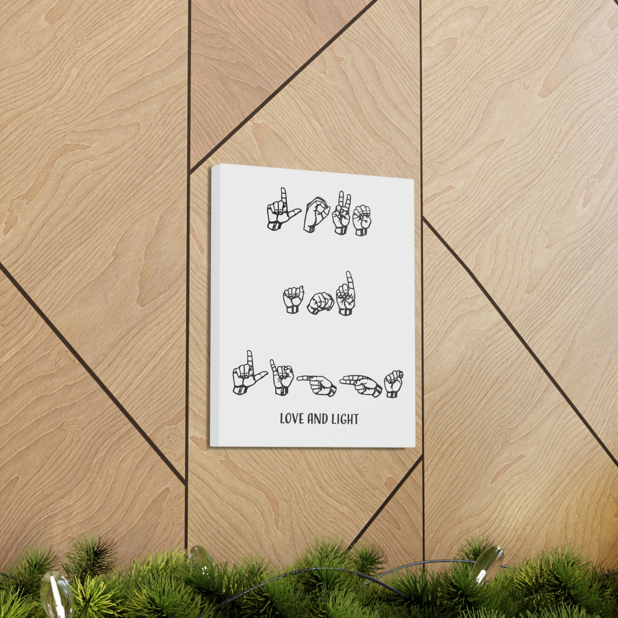 ASL - Love & Light - Canvass Print