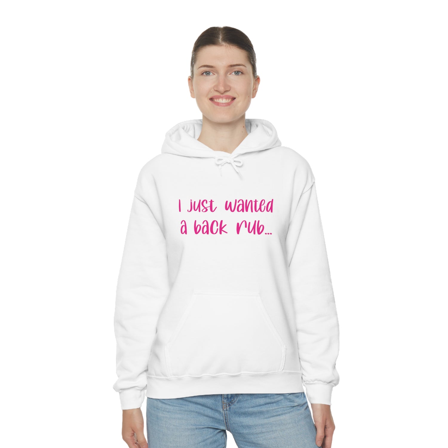 I Just Wanted A Back Rub - Unisex Heavy Blend™ Hooded Sweatshirt