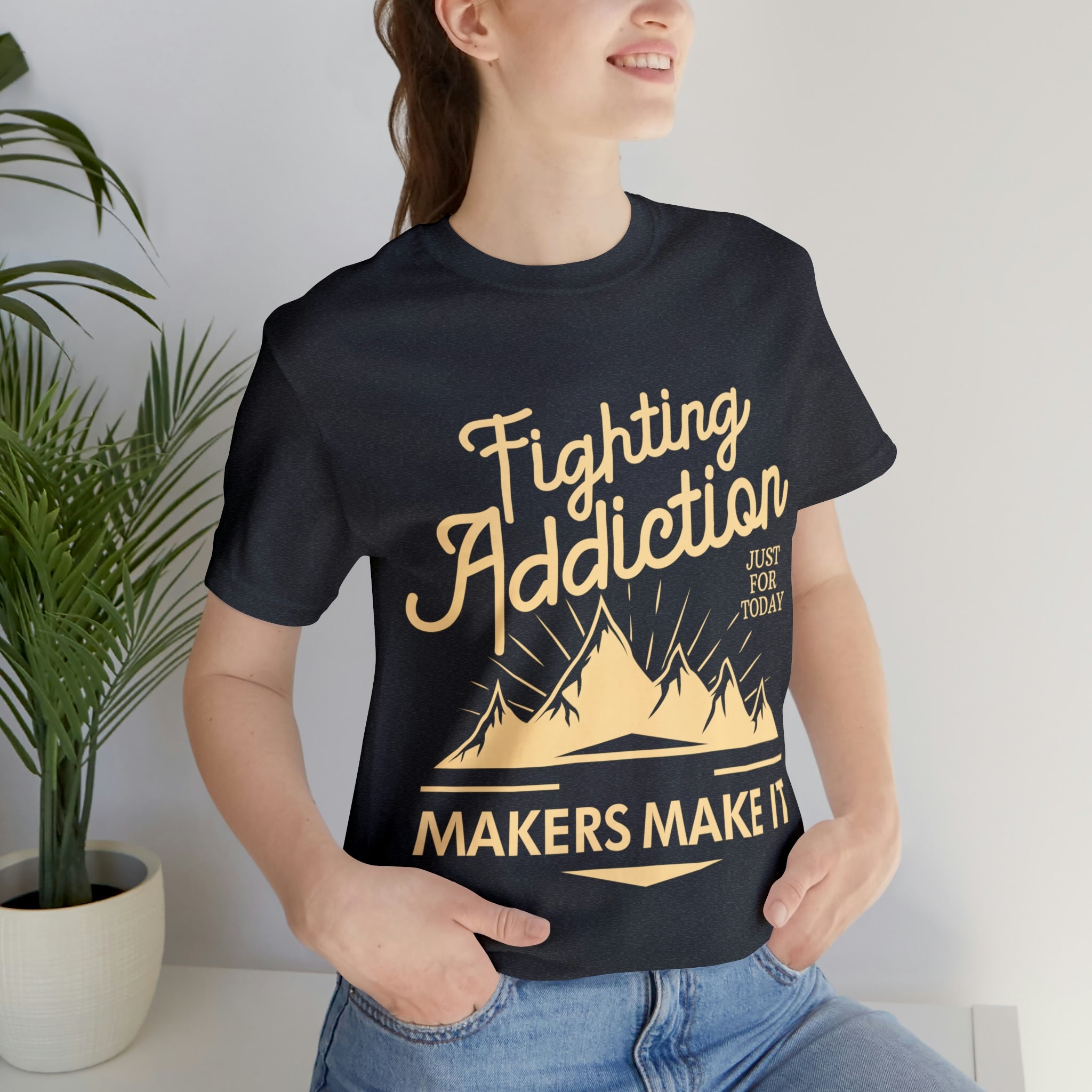 Fighting Addiction - Unisex Jersey Short Sleeve Tee