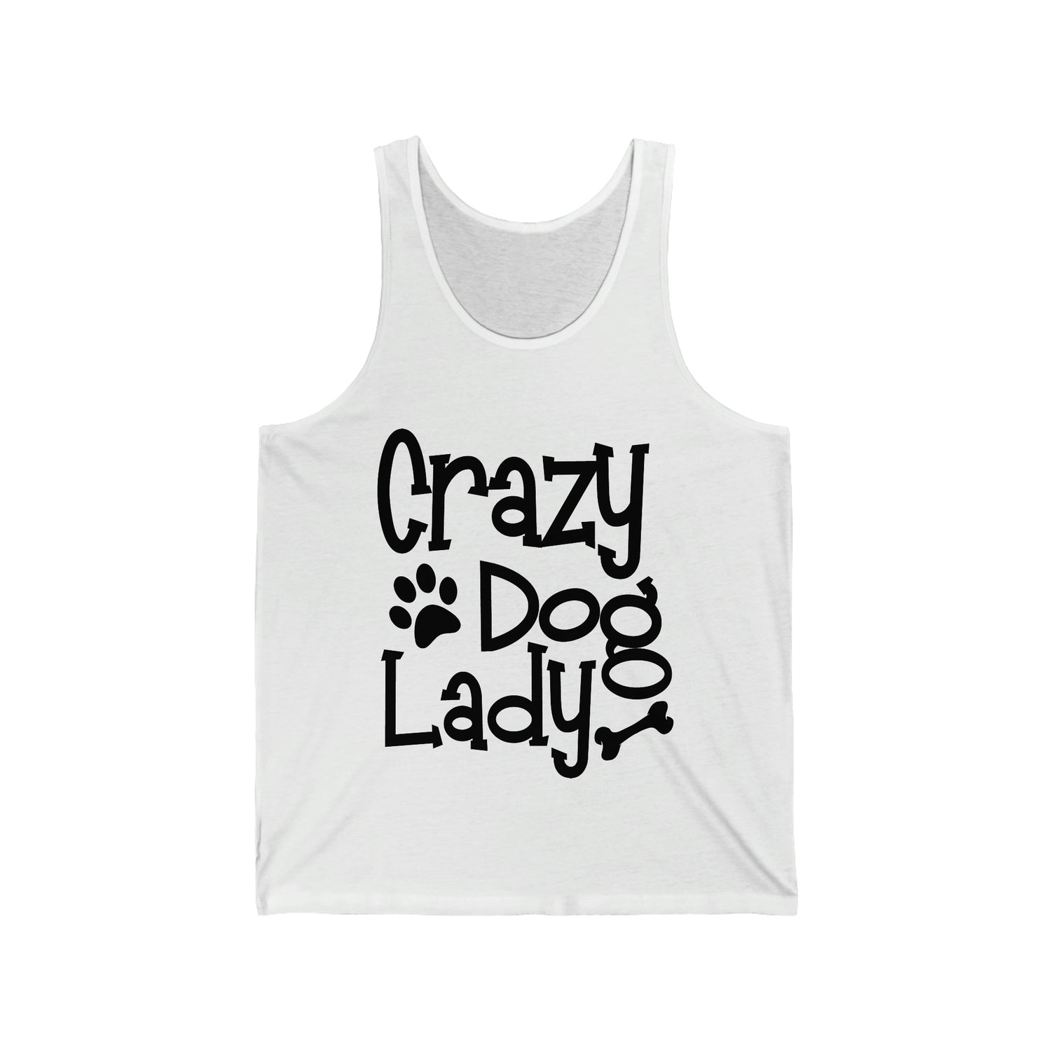 Crazy Dog Lady - Unisex Jersey Tank Top