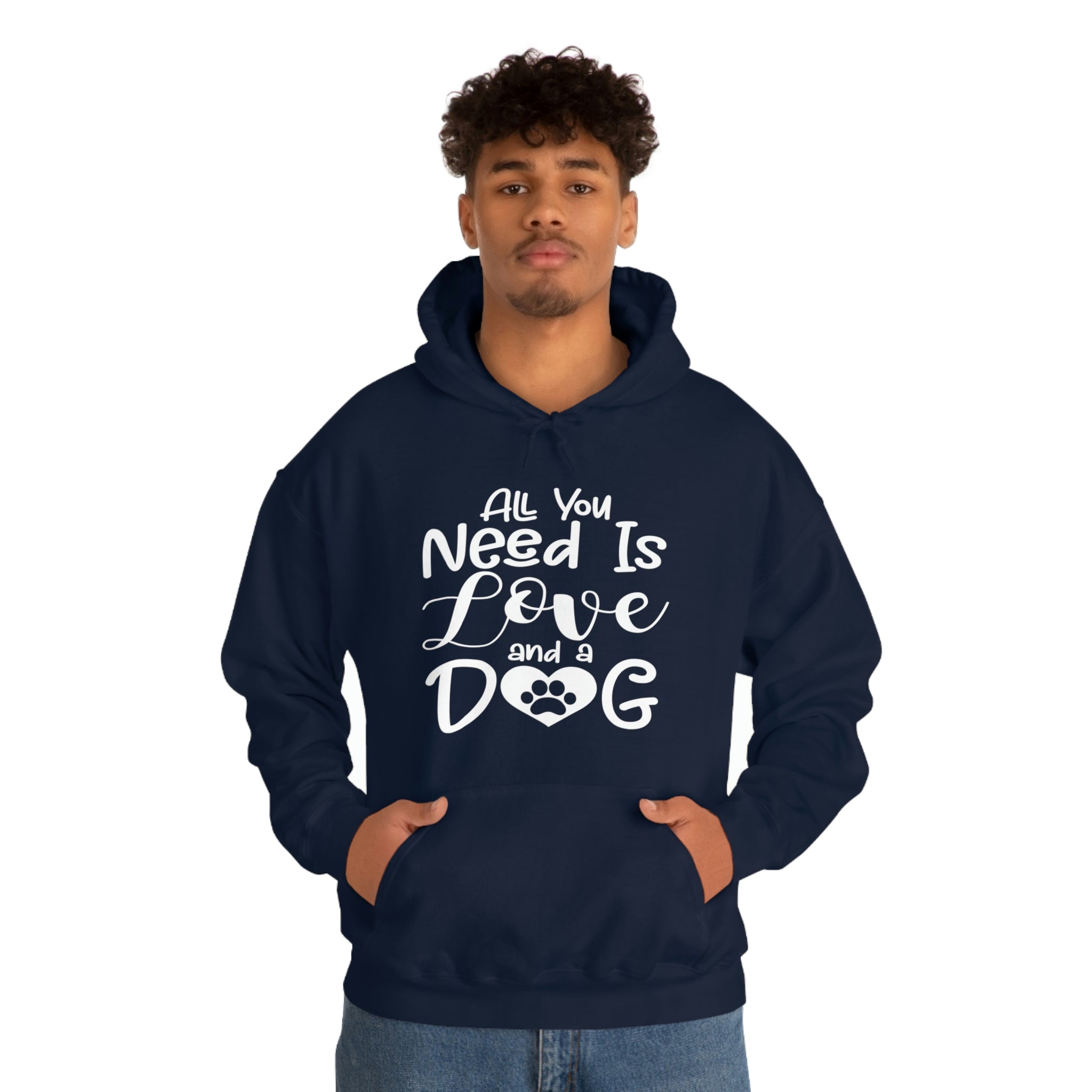All You Need Is Love & A Dog - Unisex Heavy Blend™ Hooded Sweatshirt