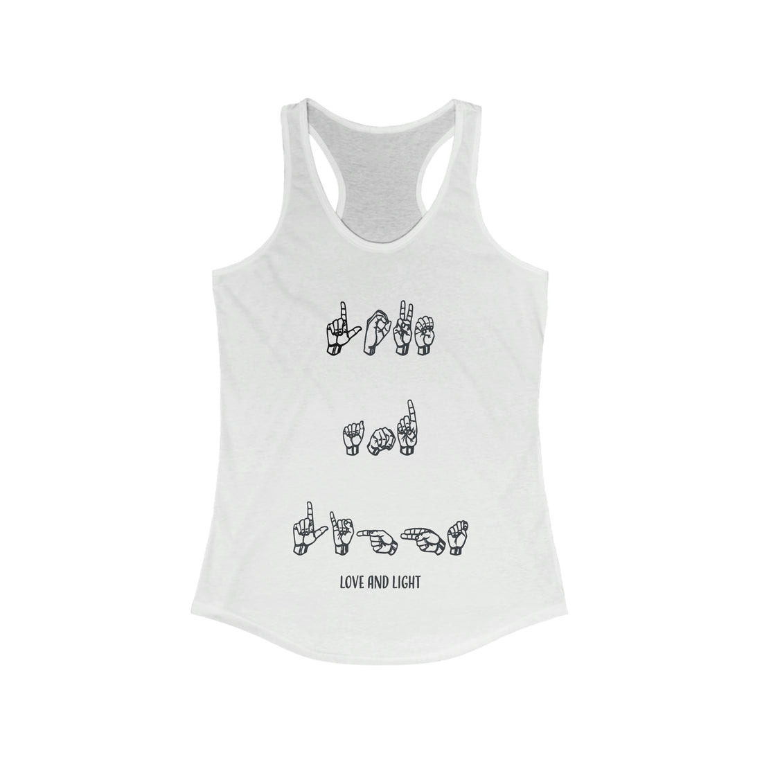 ASL - Love & Light - Racerback Tank Top