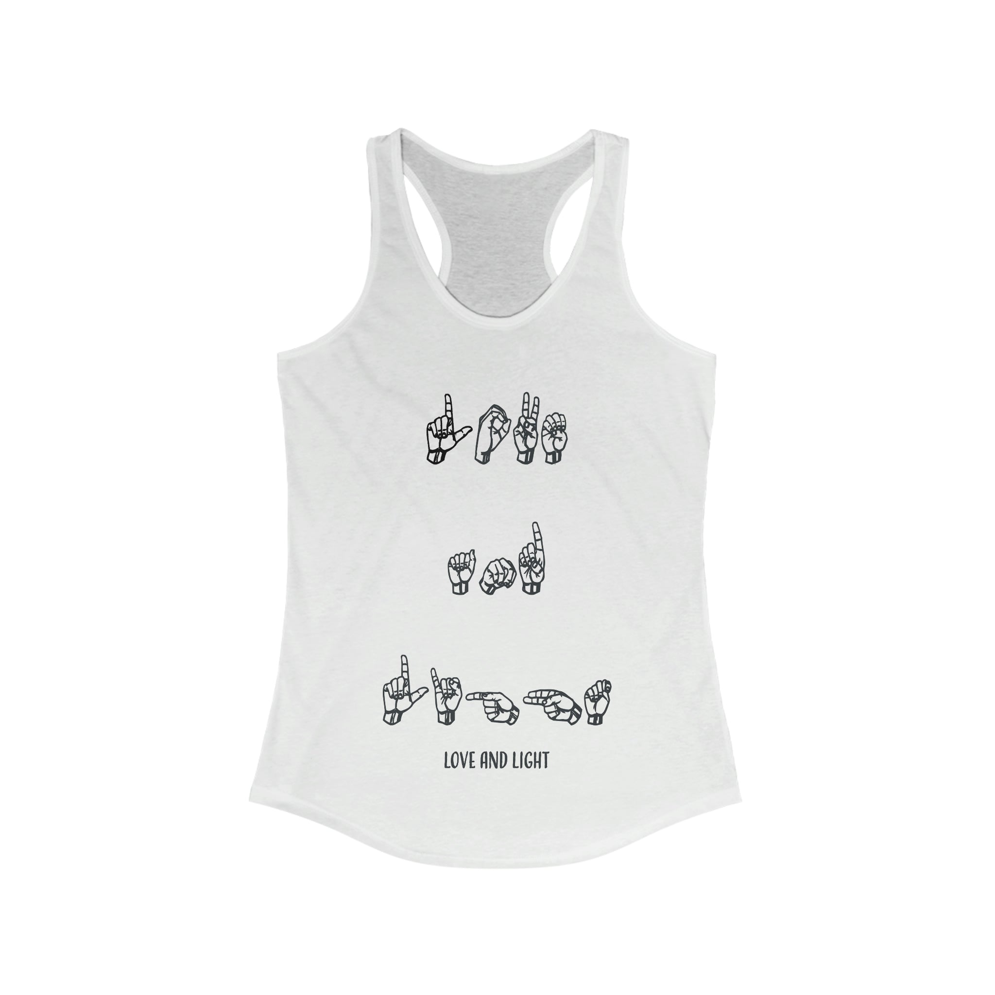 ASL - Love &amp; Light - Racerback Tank Top