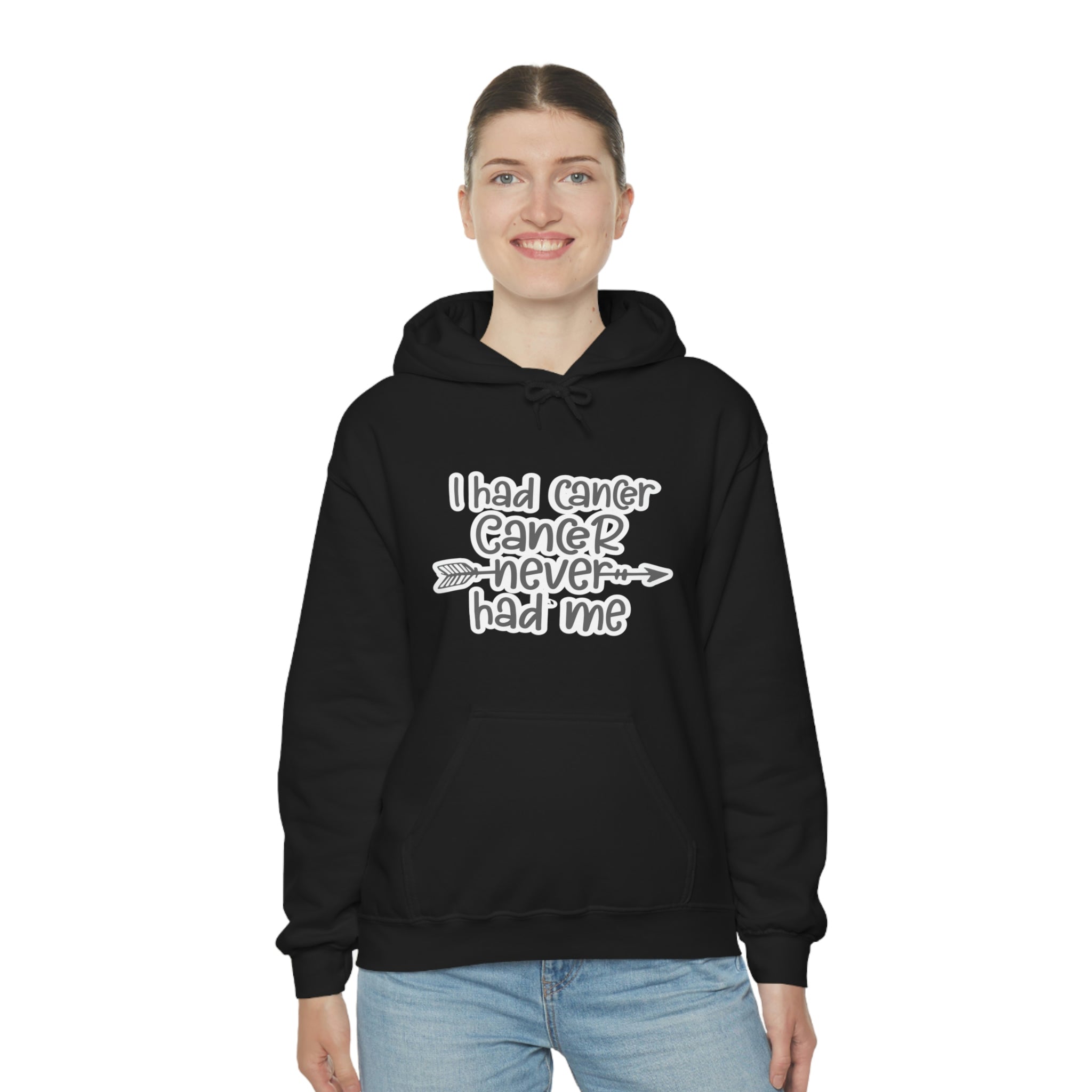 I Had Cancer Cancer Never Had Me - Unisex Heavy Blend™ Hooded Sweatshirt
