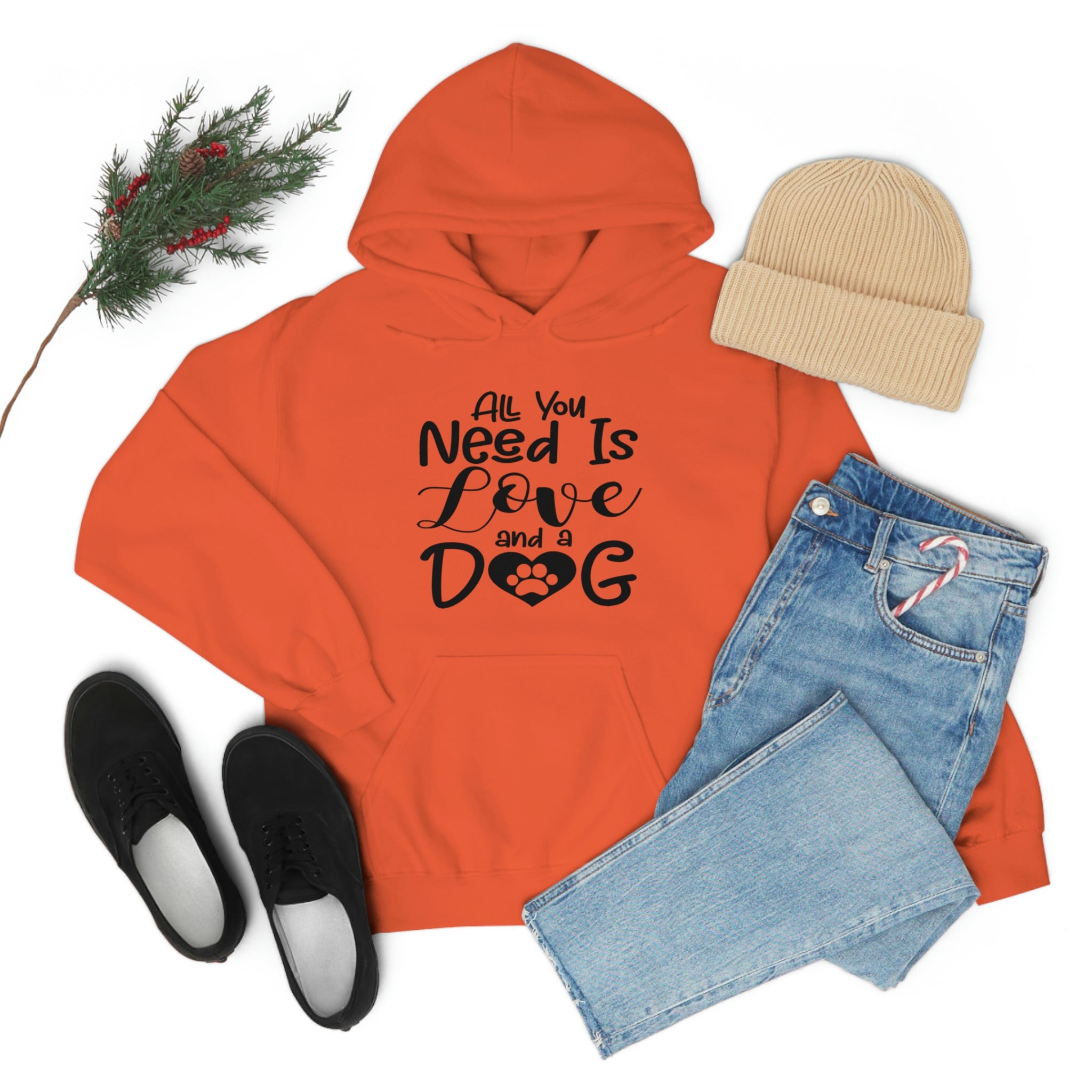 All You Need Is Love & A Dog - Unisex Heavy Blend™ Hooded Sweatshirt