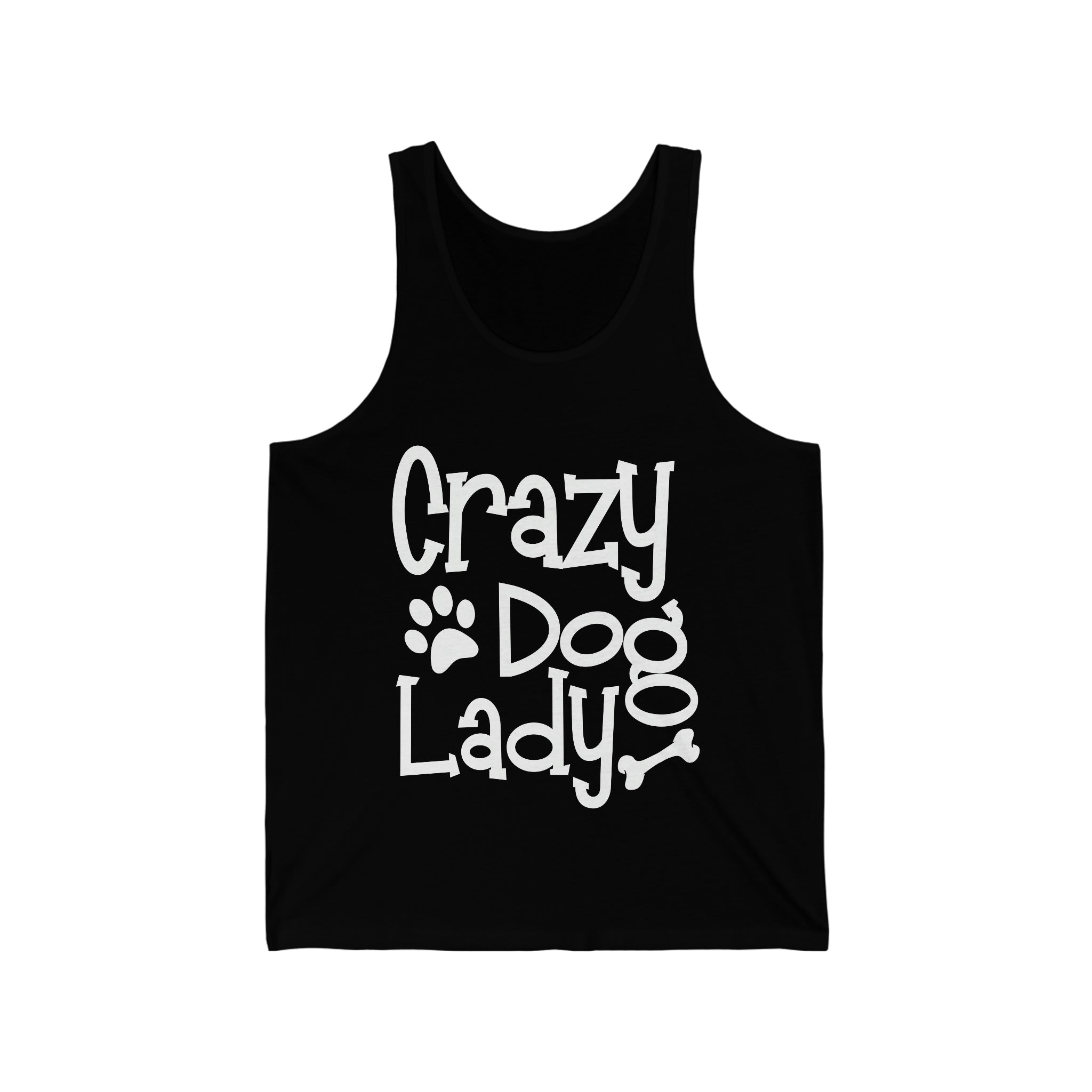 Crazy Dog Lady - Unisex Jersey Tank Top