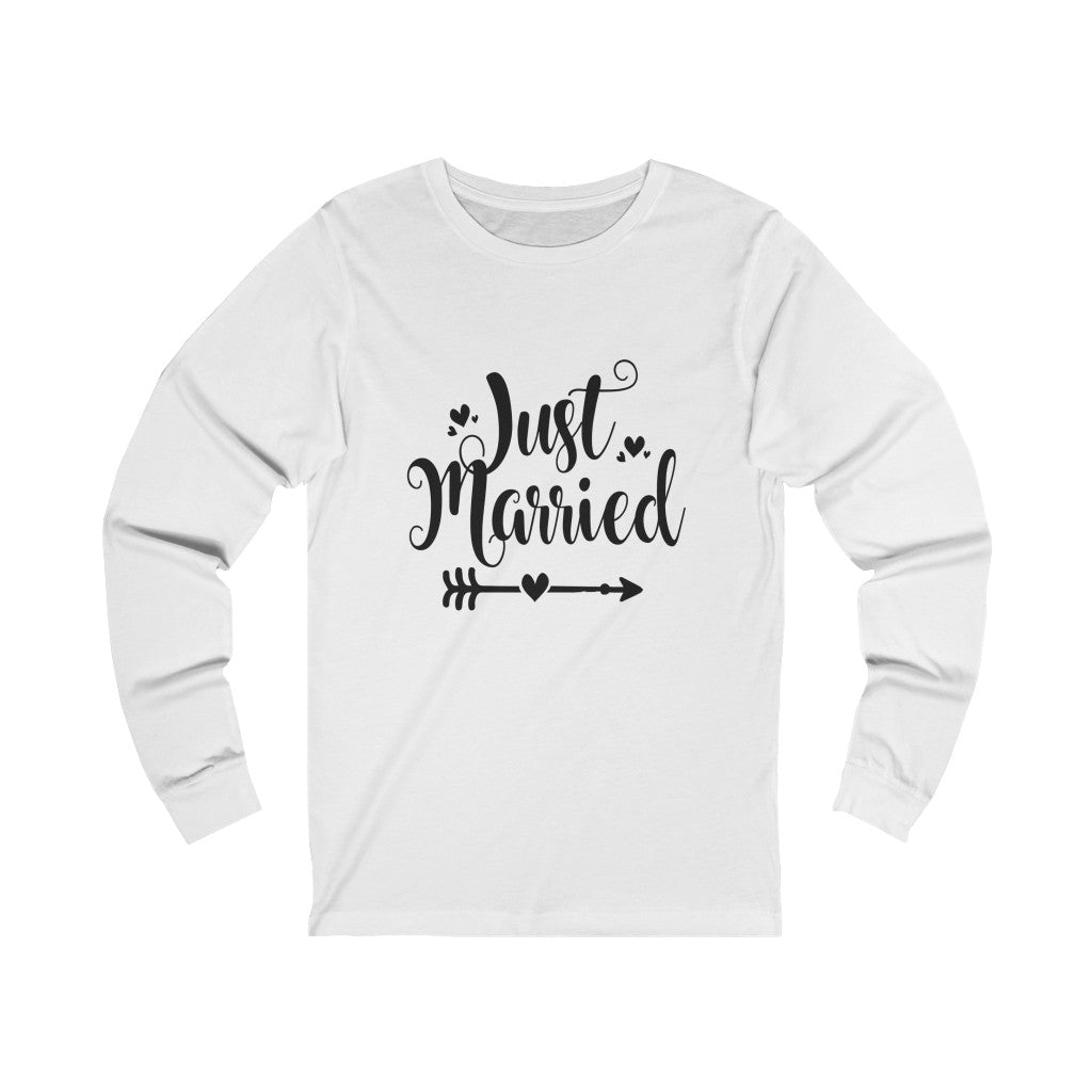 Just Married - Unisex Jersey Long Sleeve Tee
