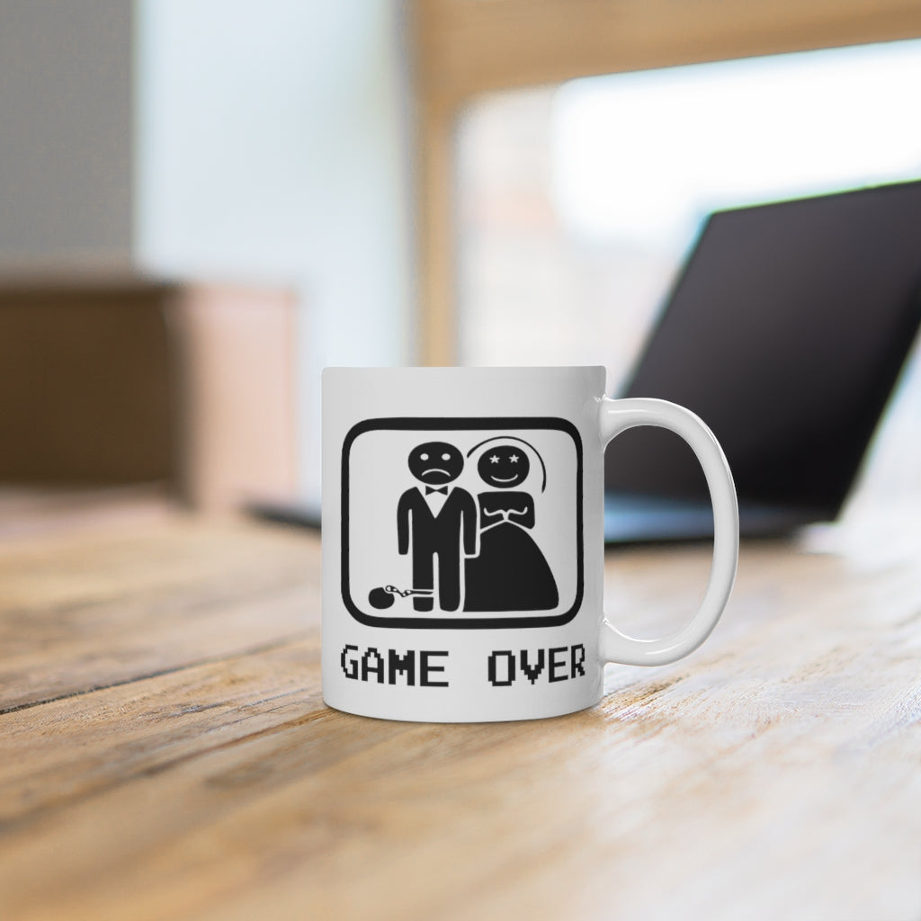 Game Over - White Ceramic Mug 2 sizes Available