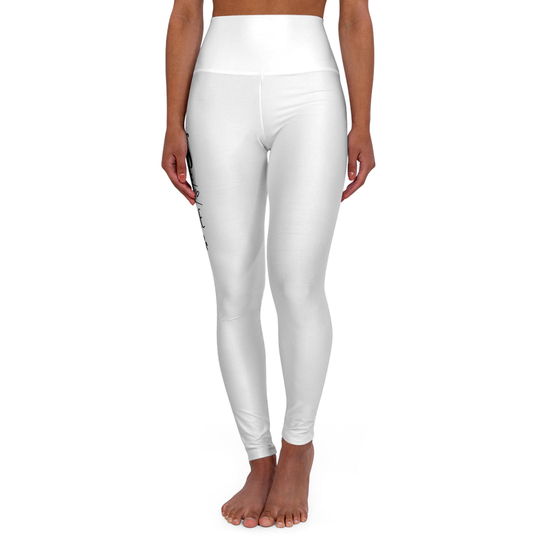 Dogs Are My Favorite People - White High Waisted Yoga Leggings