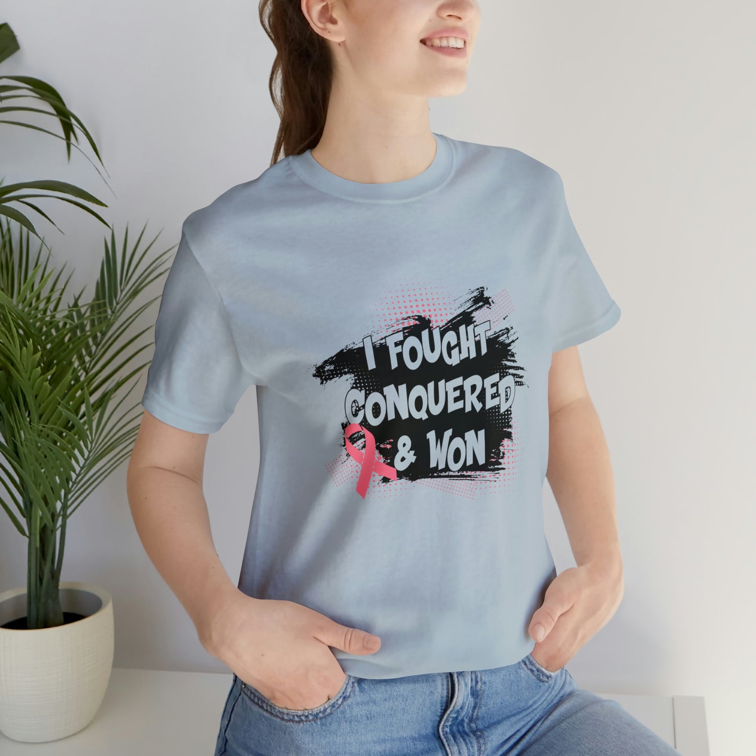 I Fought Conquered & Won - Unisex Jersey Short Sleeve Tee