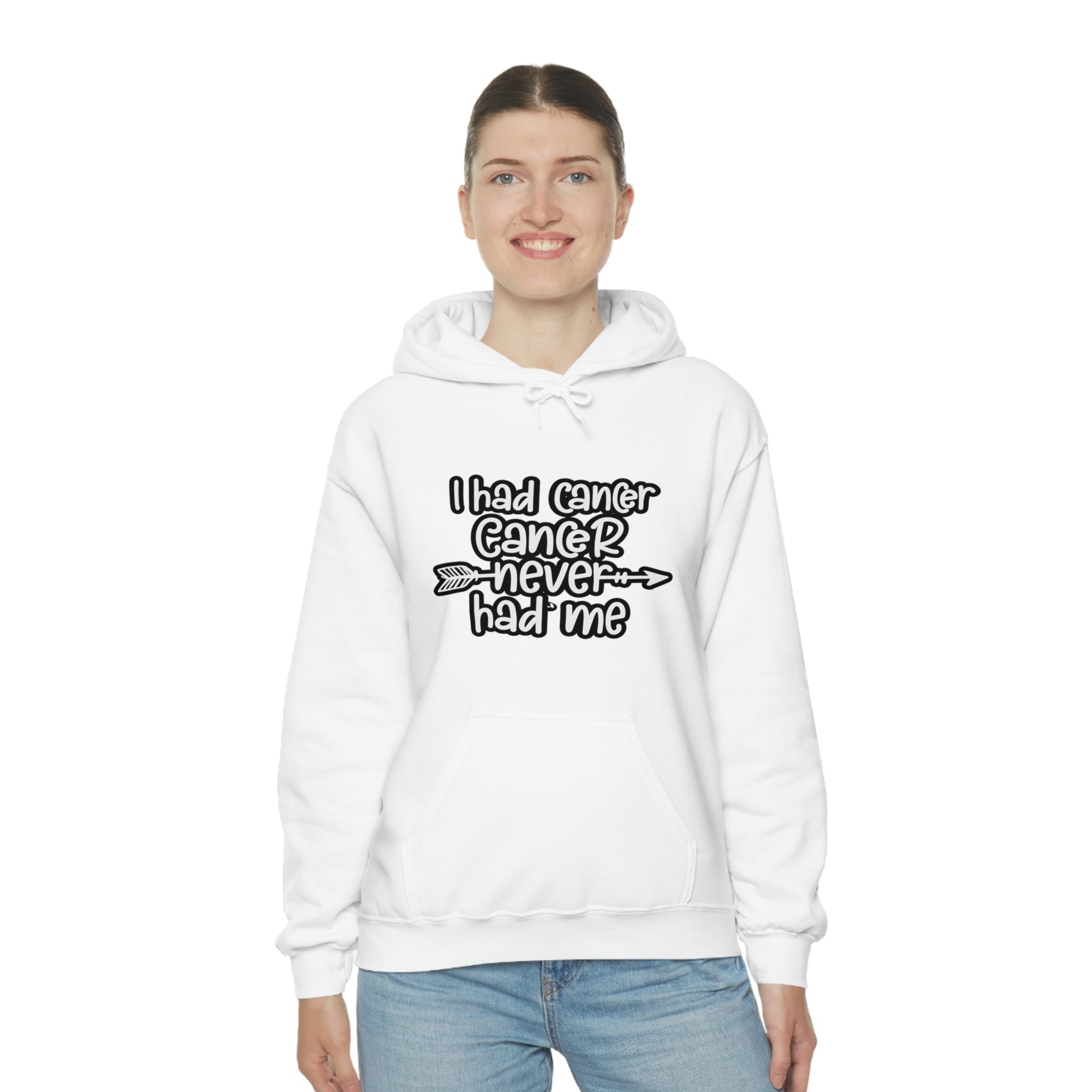 I Had Cancer Cancer Never Had Me - Unisex Heavy Blend™ Hooded Sweatshirt