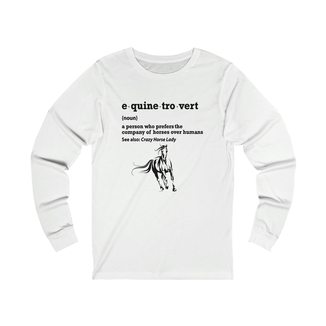 Equinetrovert Definition - Unisex Jersey Long Sleeve Tee