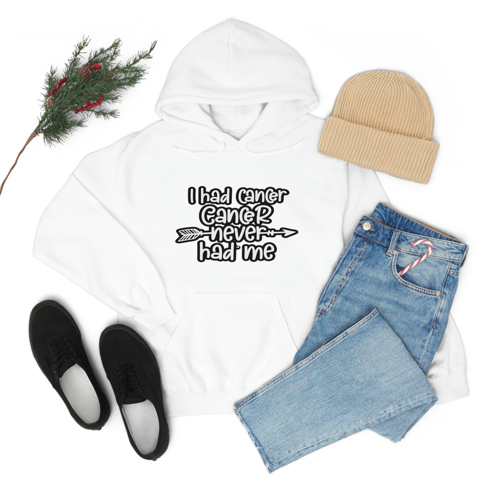 I Had Cancer Cancer Never Had Me - Unisex Heavy Blend™ Hooded Sweatshirt
