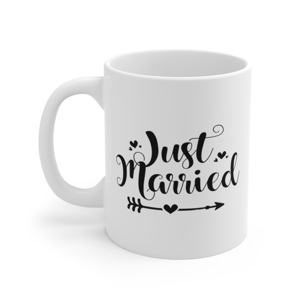 Just Married - White Ceramic Mug 2 sizes Available