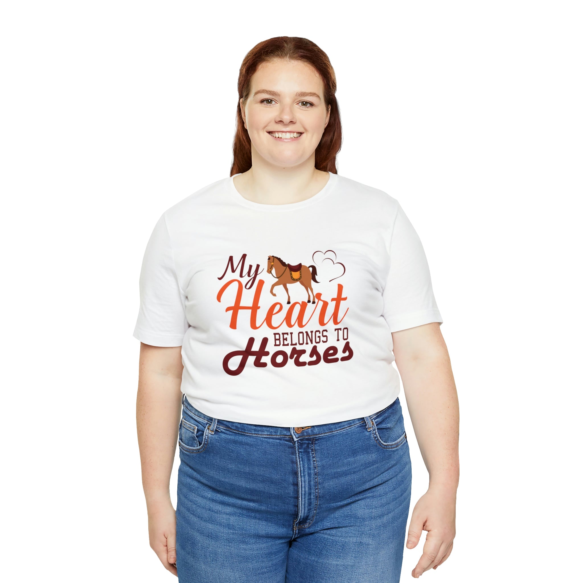 My Heart Belongs To Horses - Unisex Jersey Short Sleeve Tee