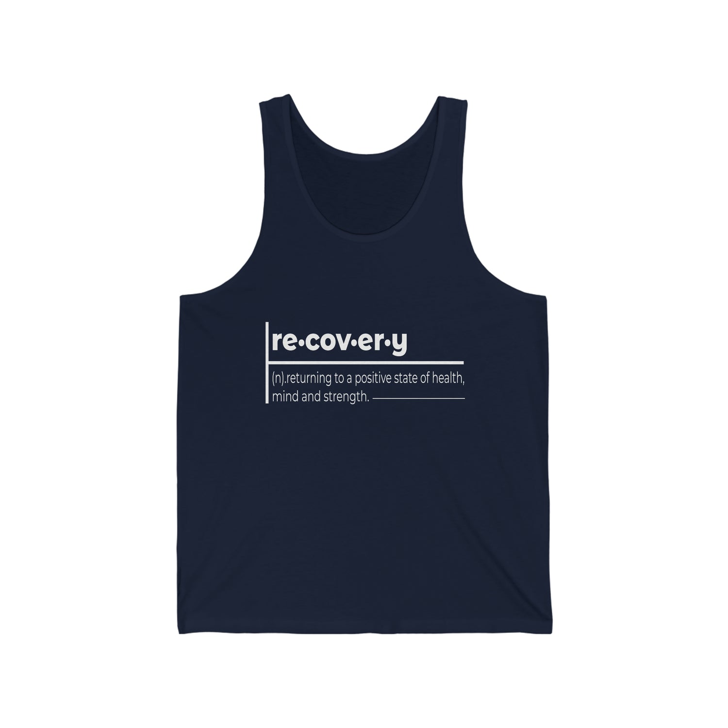 Recovery Definition - Unisex Jersey Tank Top
