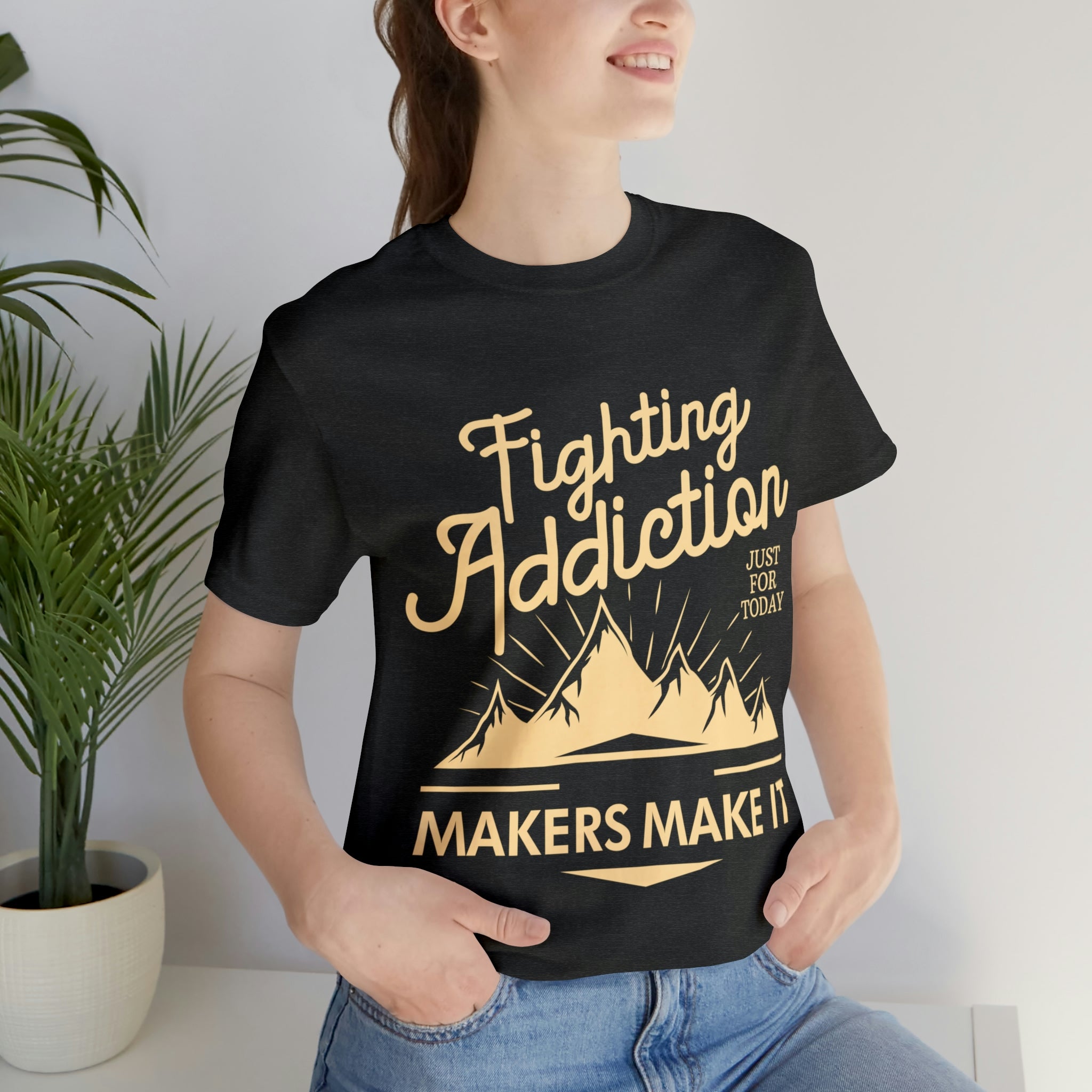 Fighting Addiction - Unisex Jersey Short Sleeve Tee