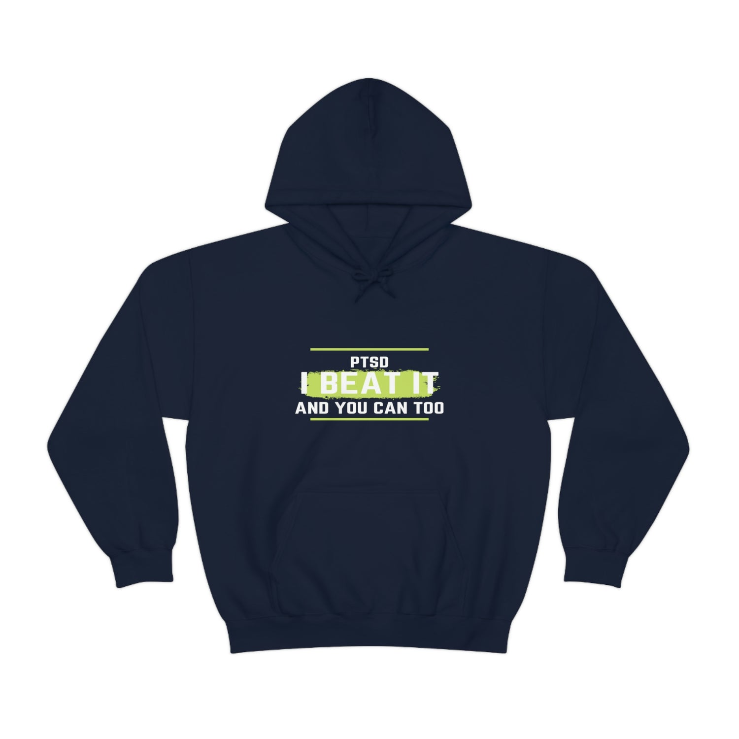 PTSD I Beat It You Can Too - Unisex Heavy Blend™ Hooded Sweatshirt