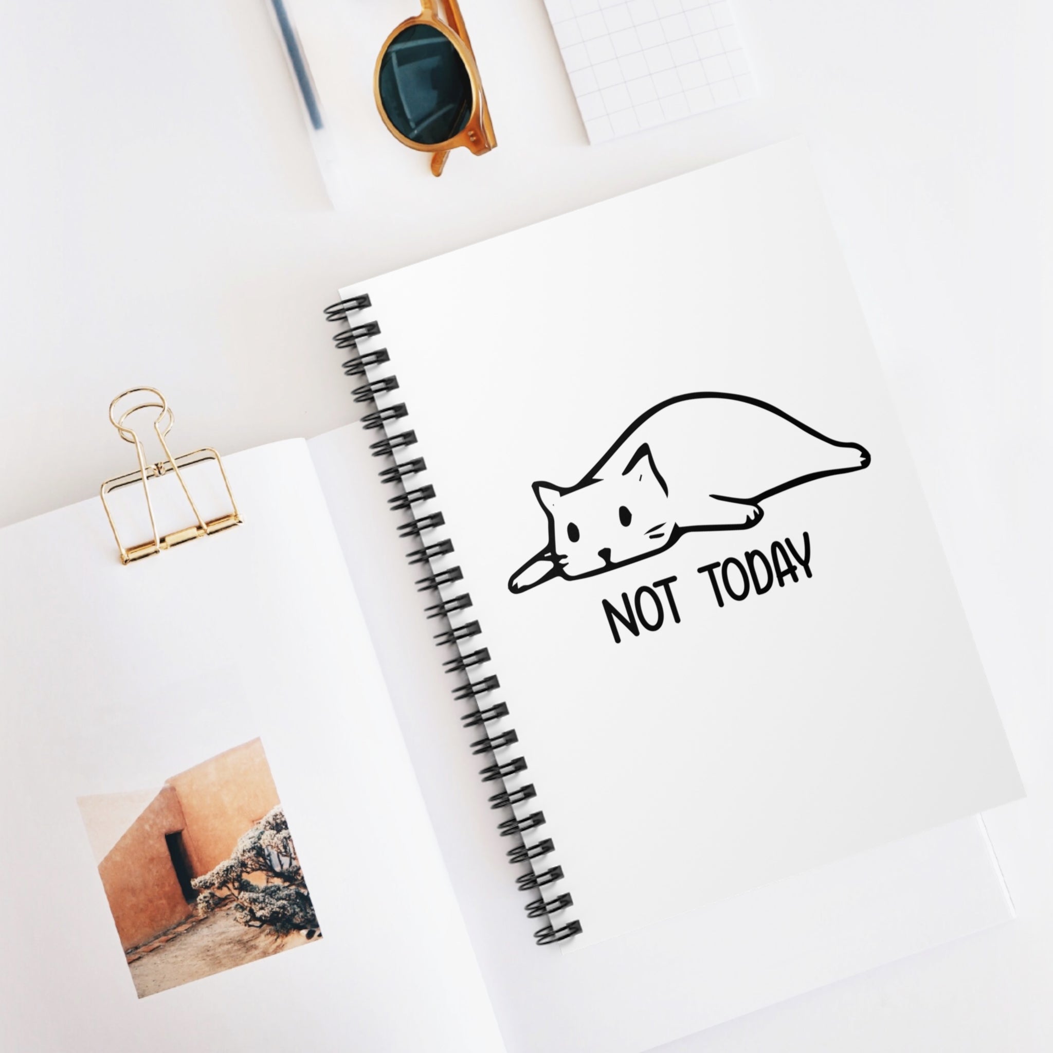 Not Today - Spiral Notebook - Ruled Line