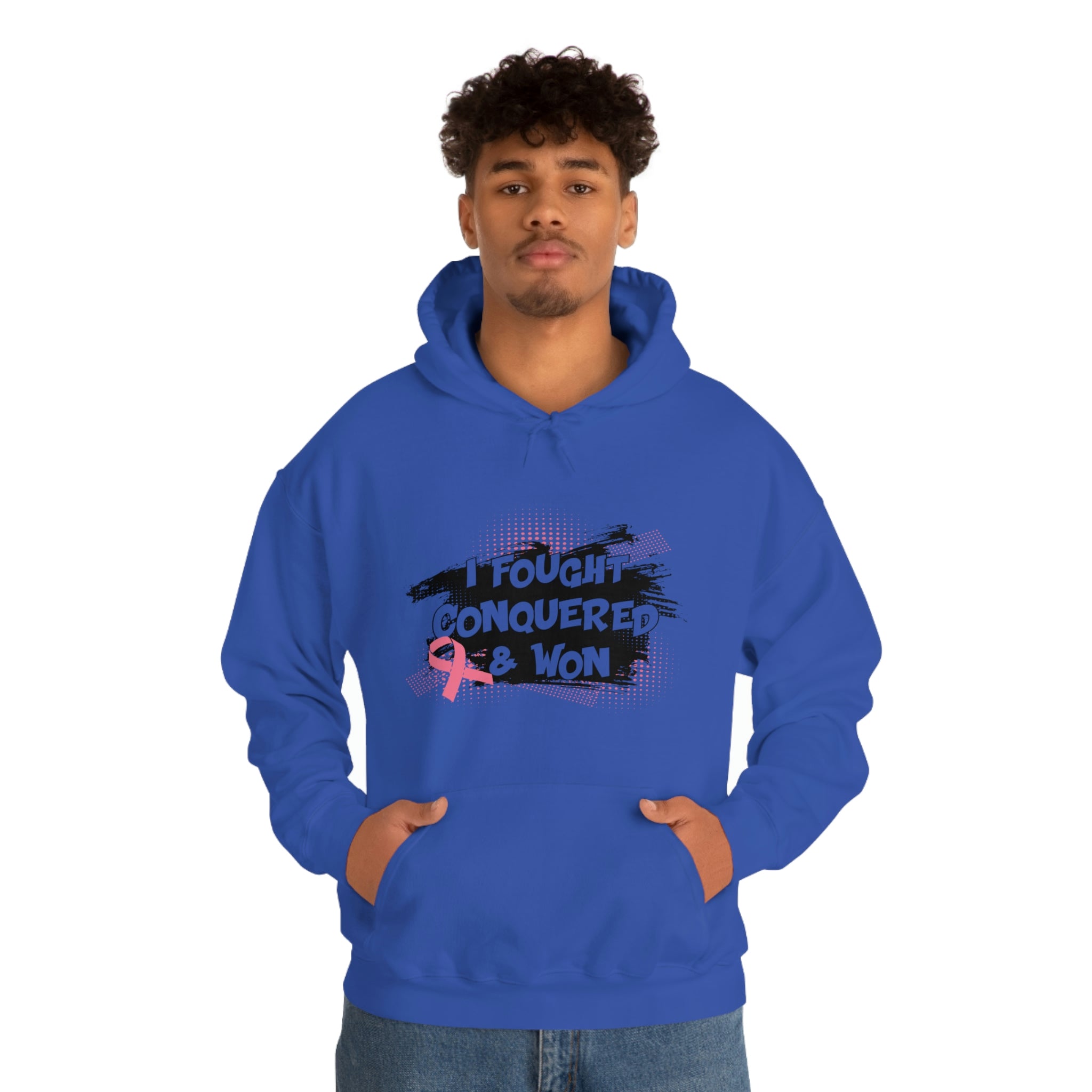 I Fought Conquered & Won - Unisex Heavy Blend™ Hooded Sweatshirt