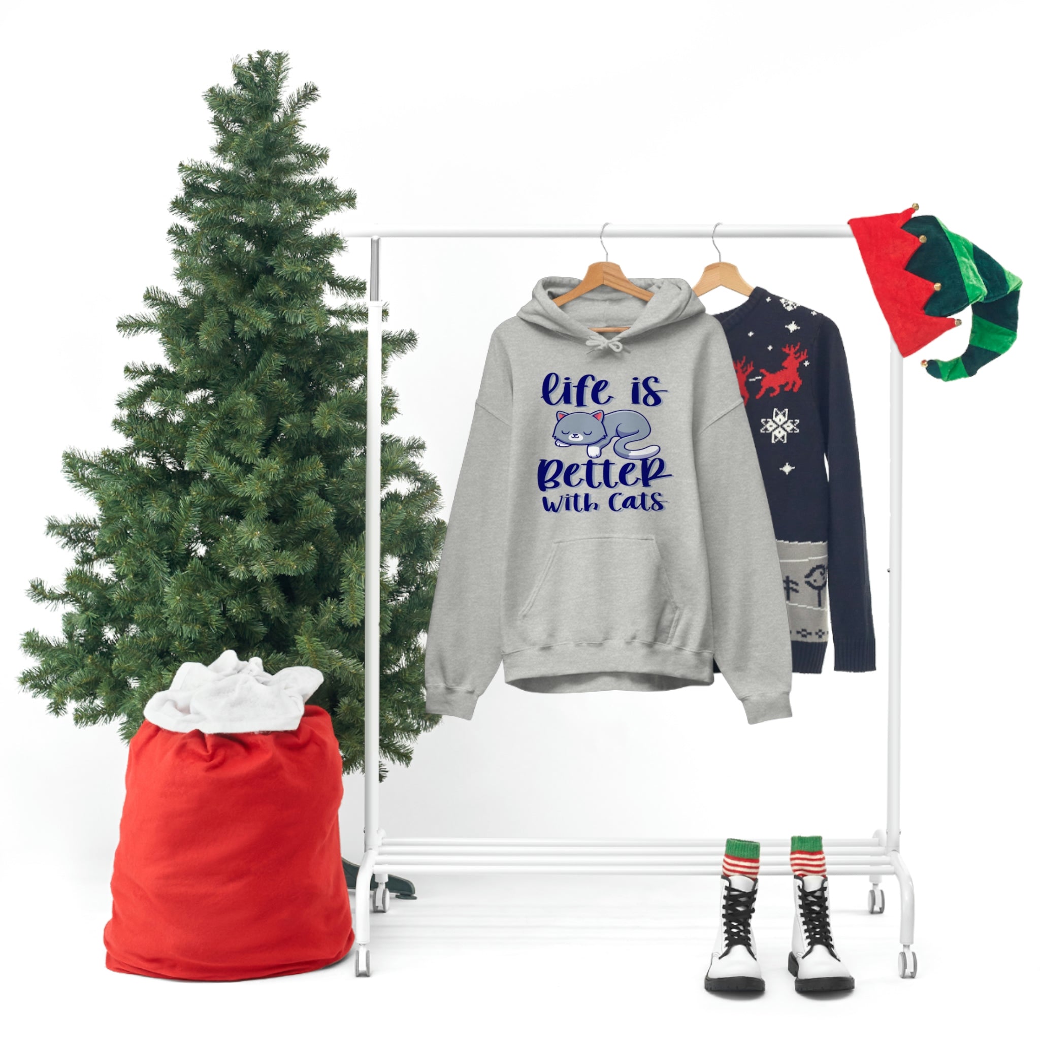 Life Is Better With Cats - Unisex Heavy Blend™ Hooded Sweatshirt